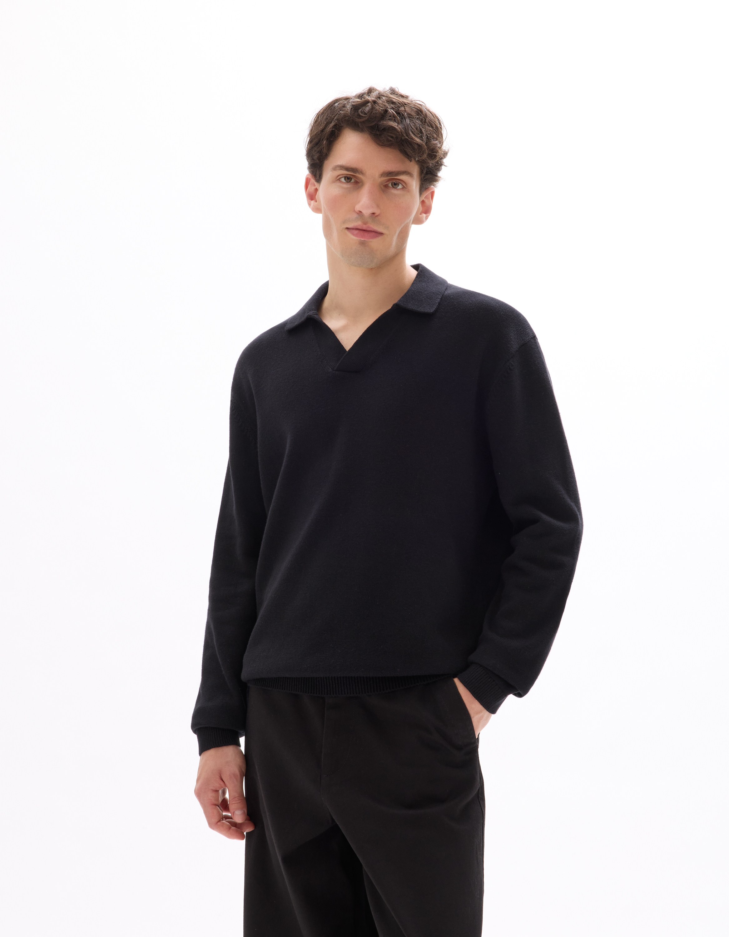Pull oversize col requin 100% coton - camaieu - Modalova