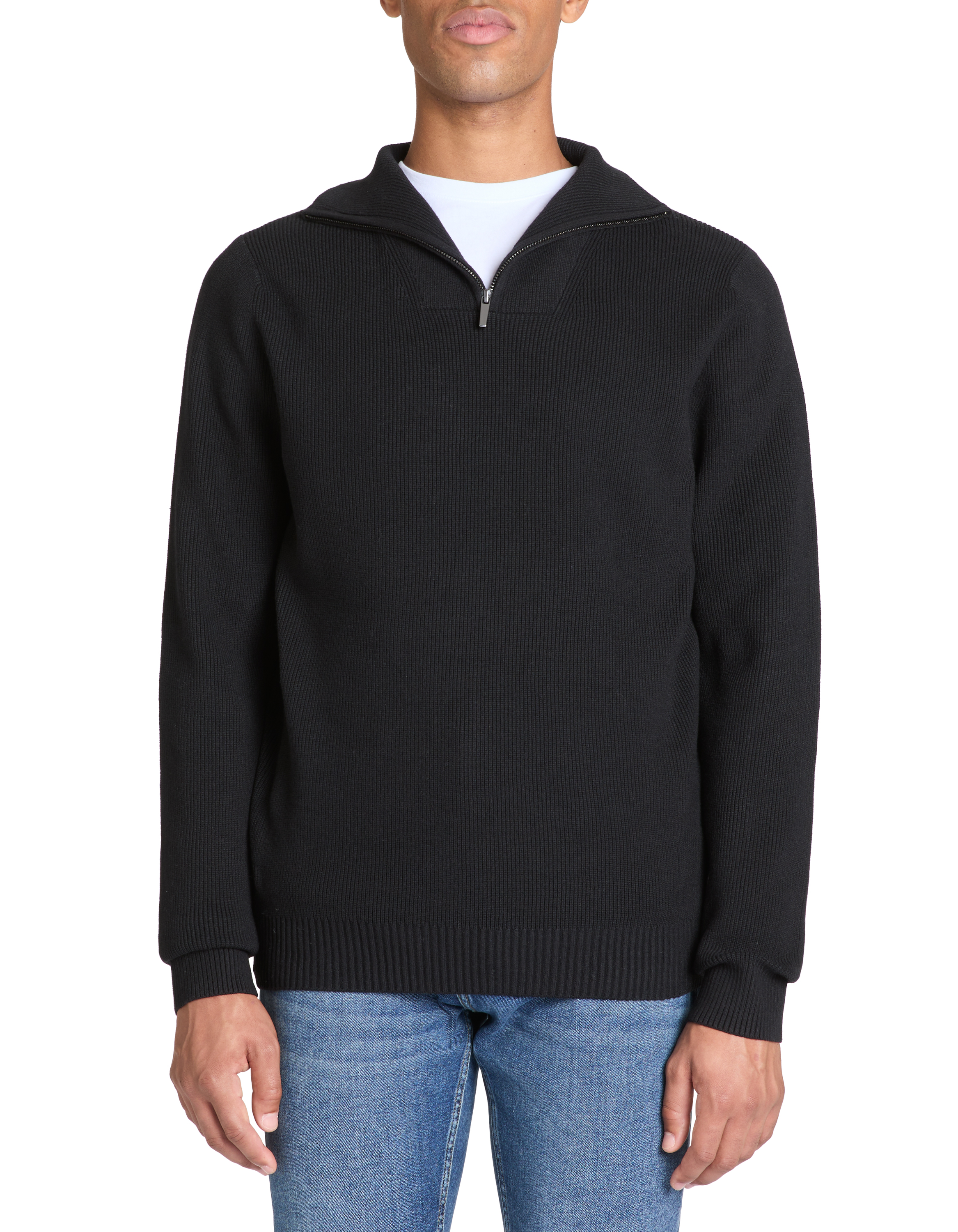 Pull col camionneur regular coton mélangé - camaieu - Modalova