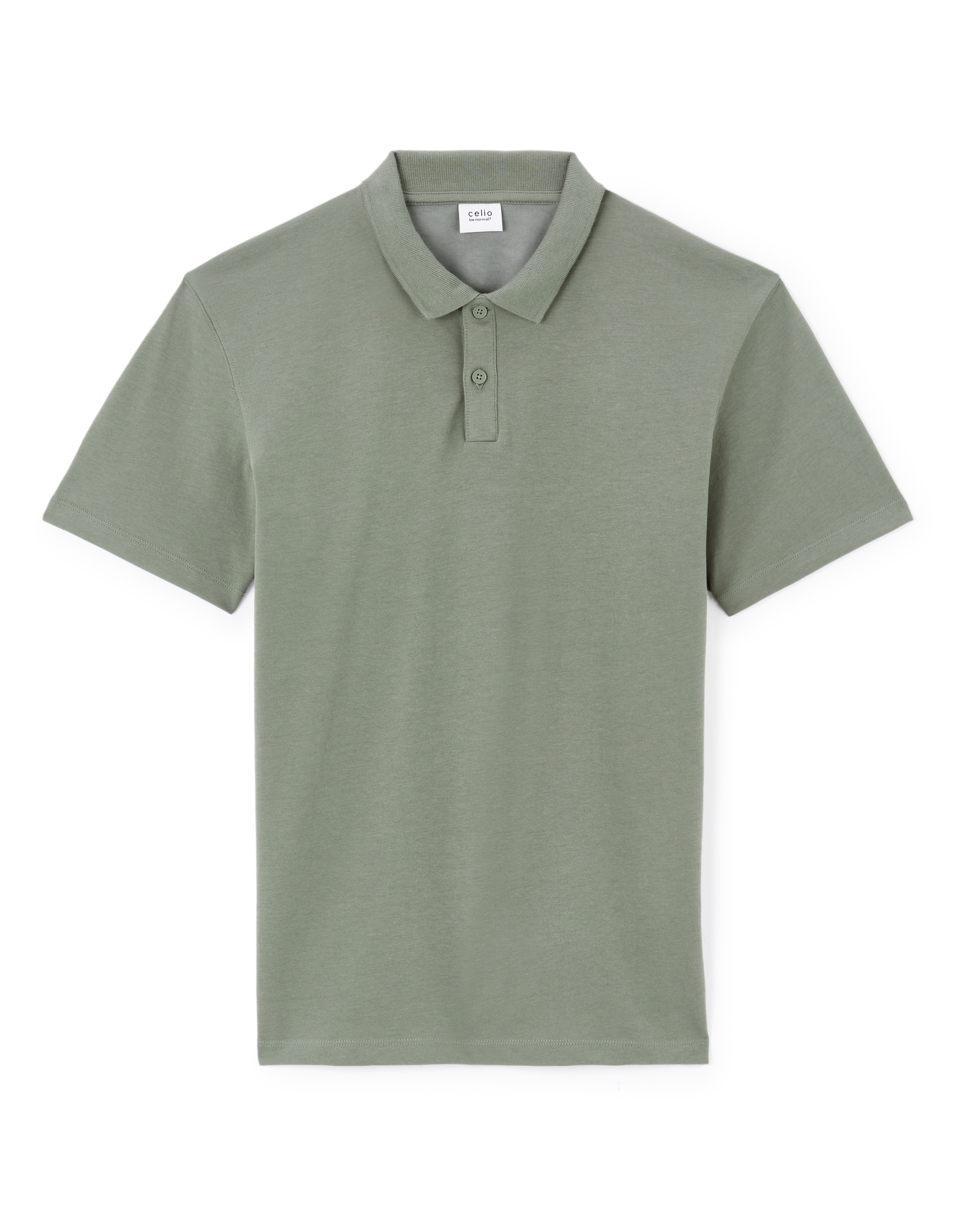 Polo regular coton mélangé - kaki