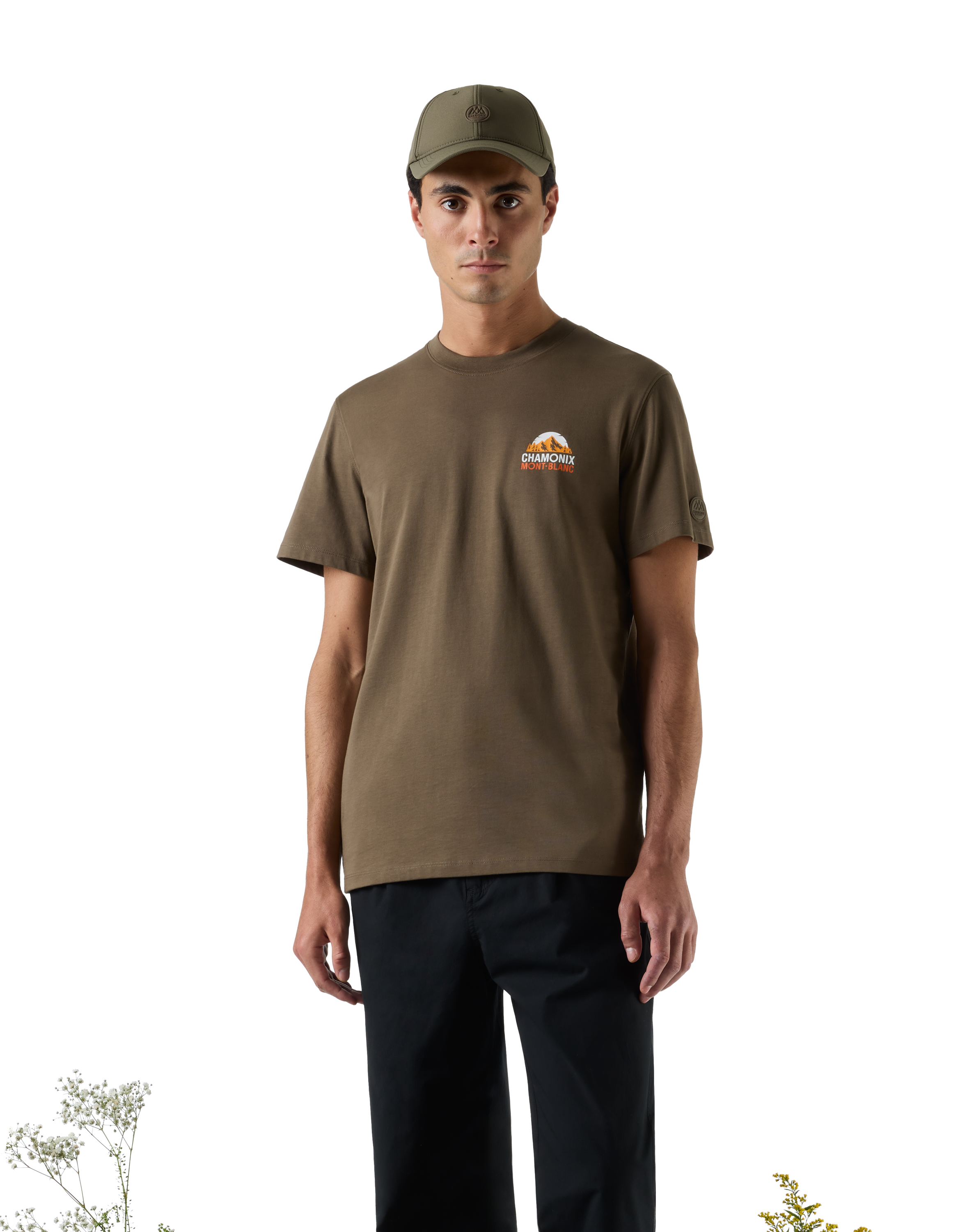 Chamonix-Mont-Blanc - T-shirt kaki - camaieu - Modalova