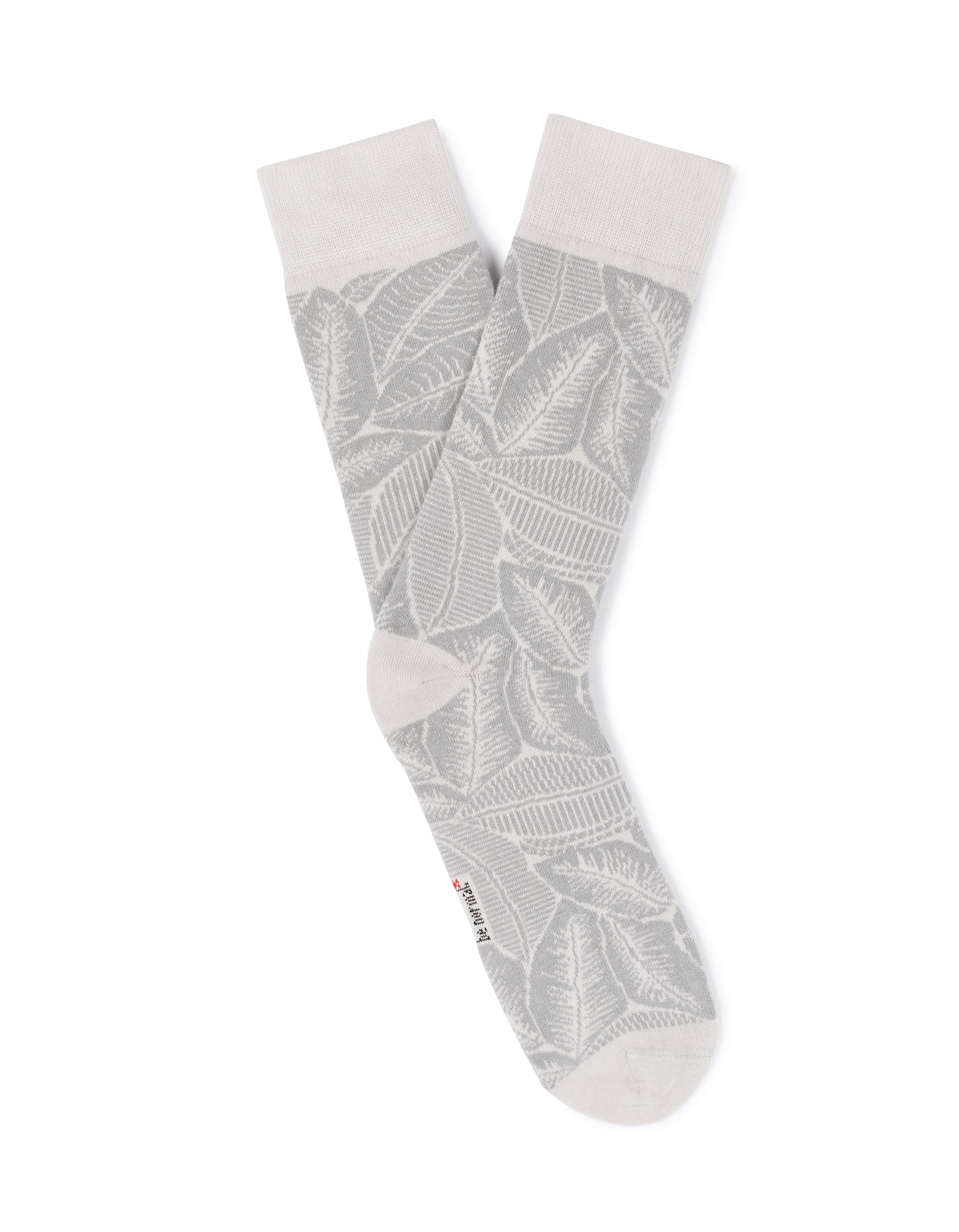 Chaussettes hautes sport en coton stretch - gris
