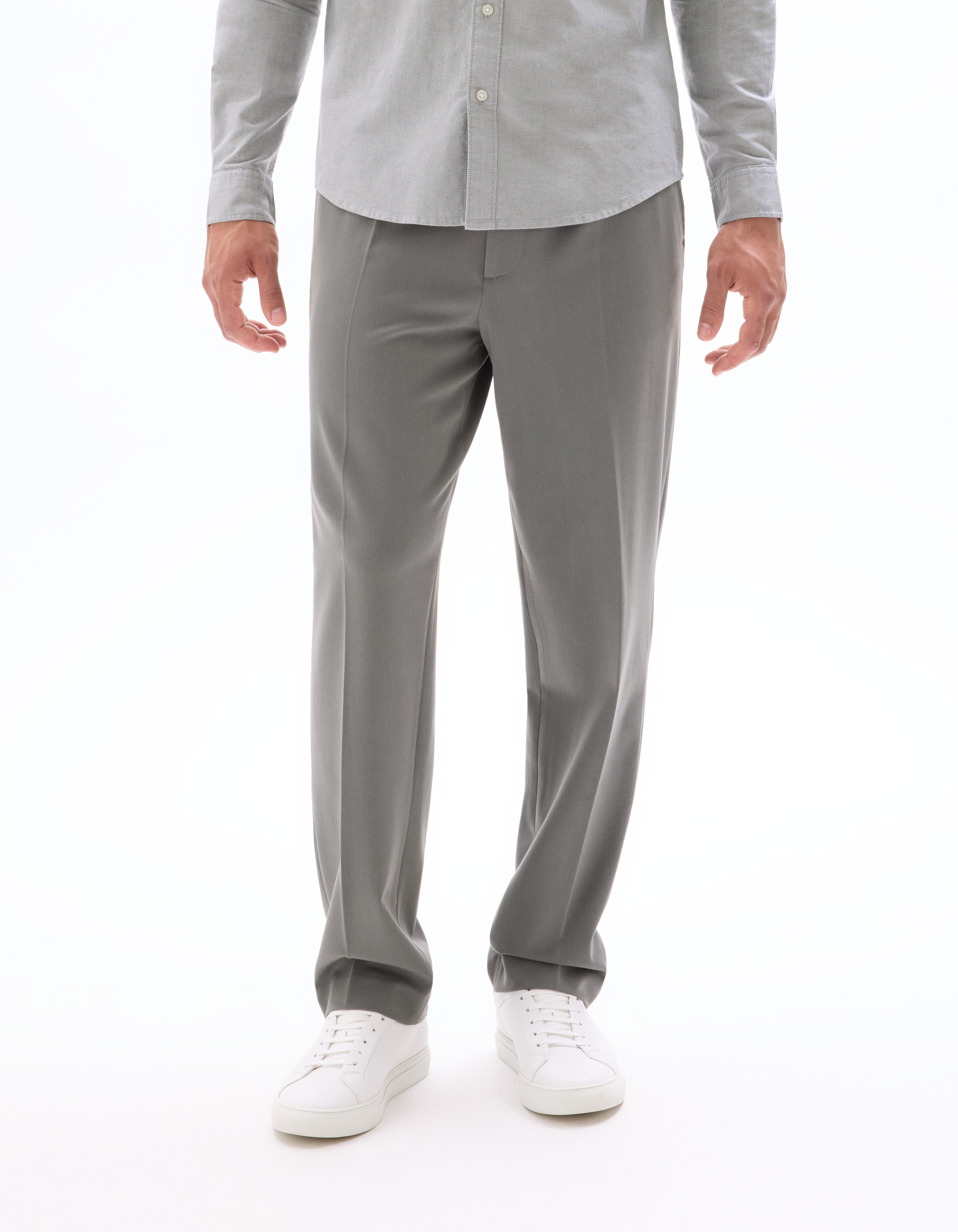 Pantalon 24H loose stretch - gris - camaieu - Modalova