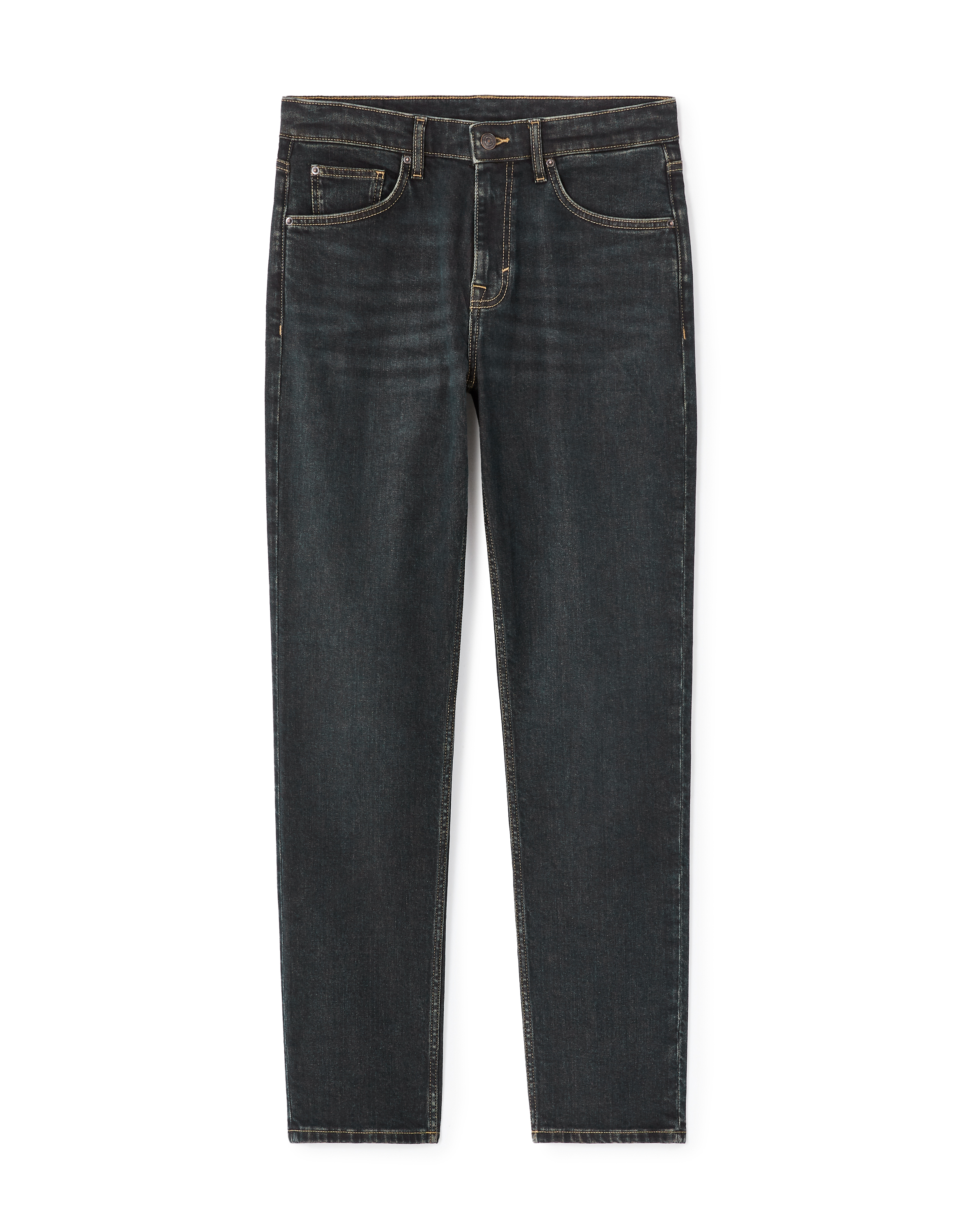 Jean straight coton stretch - bleu foncé