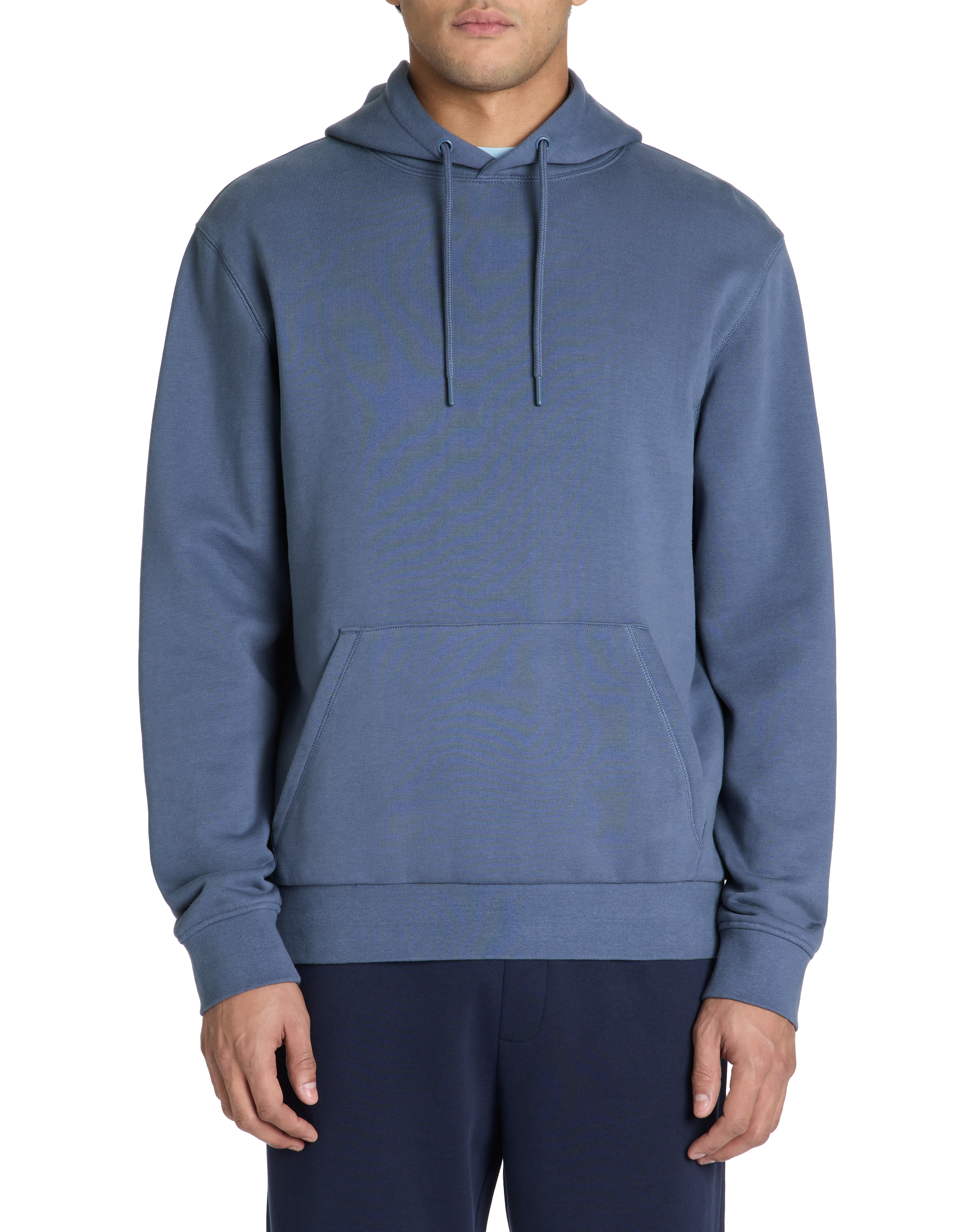 Sweat regular capuche 100% coton - bleu - camaieu - Modalova
