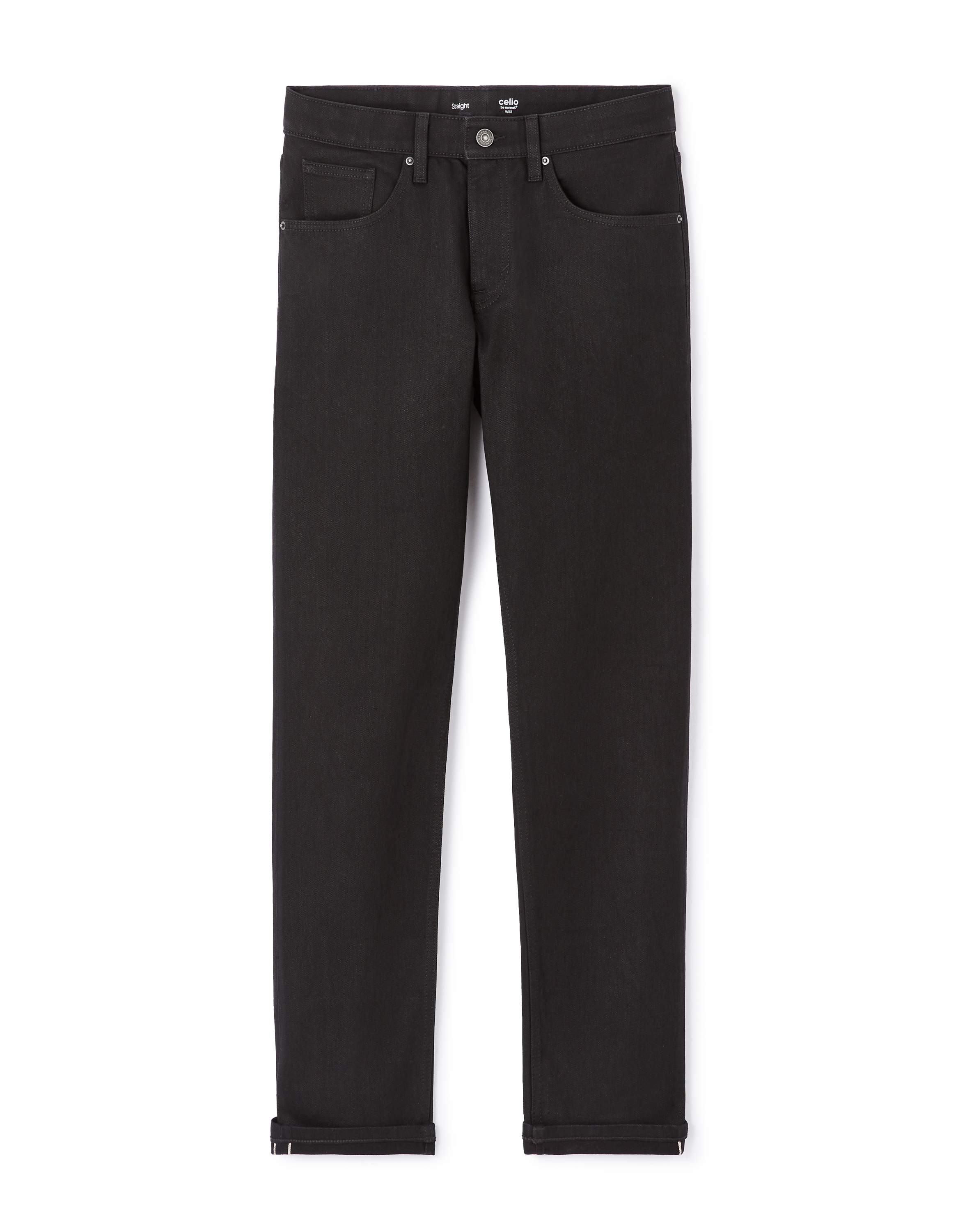 Jean straight coton stretch - noir