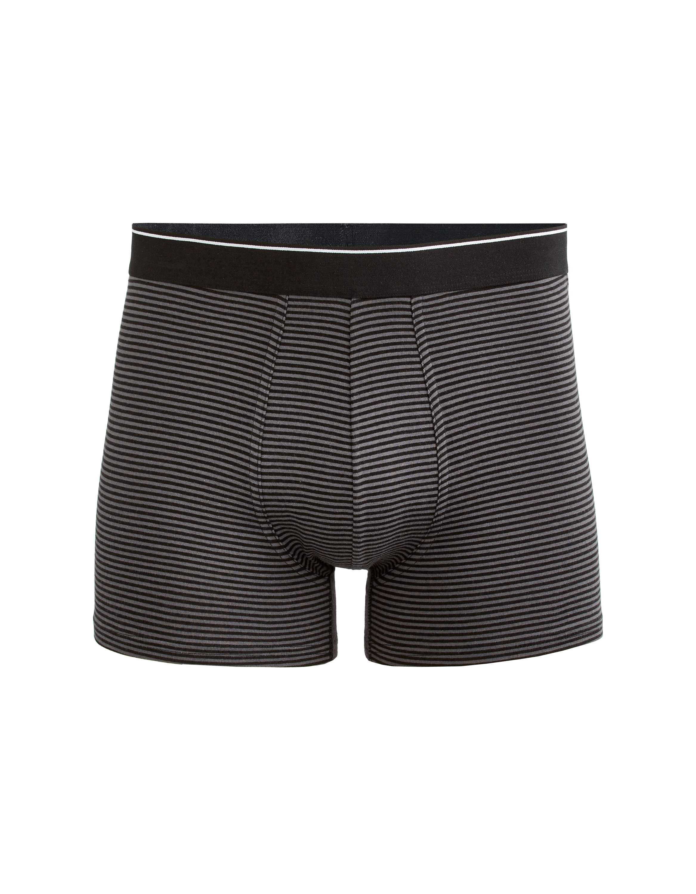 Boxer en coton stretch imprimé - gris
