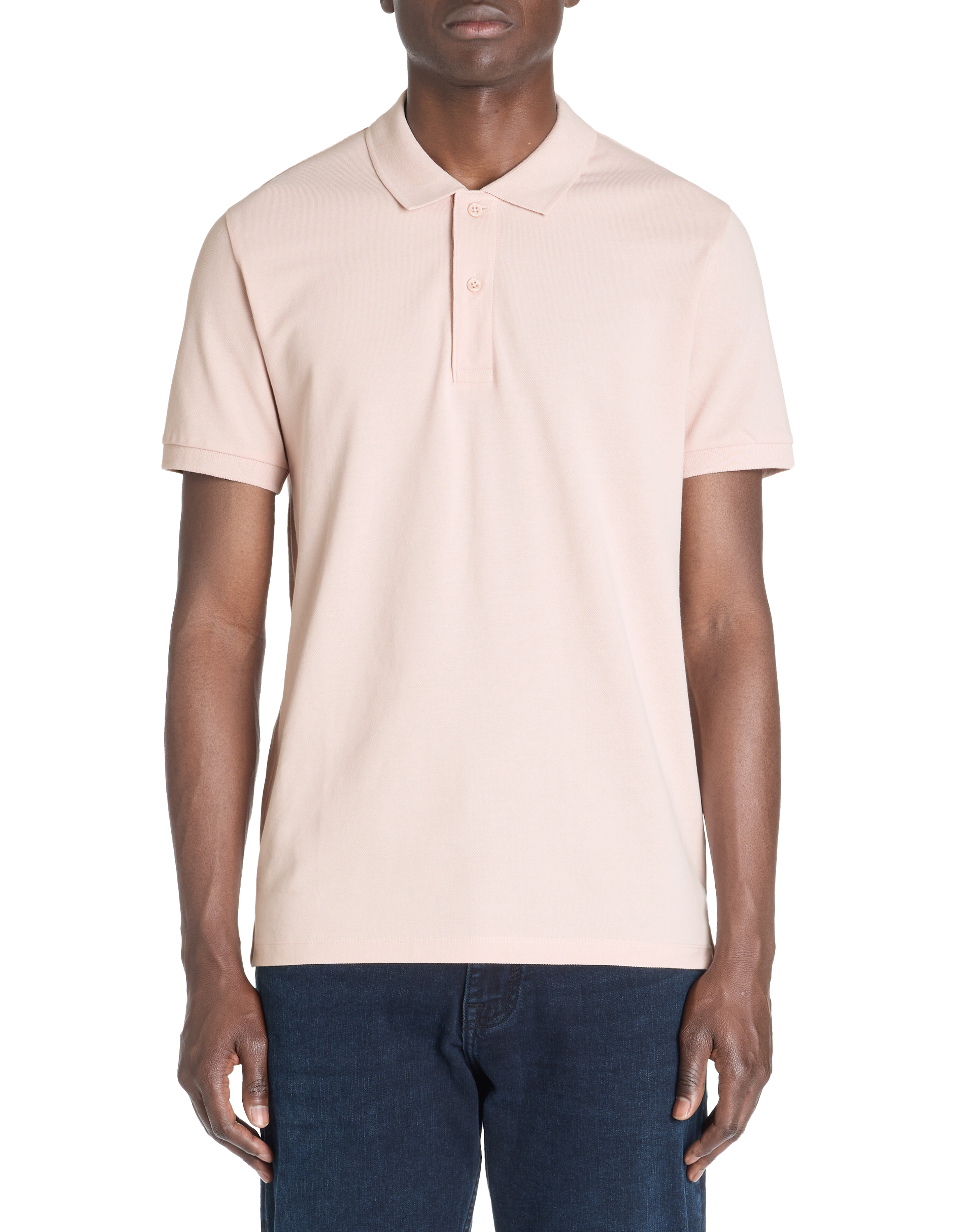 Polo piqué straight 100% coton - rose - camaieu - Modalova
