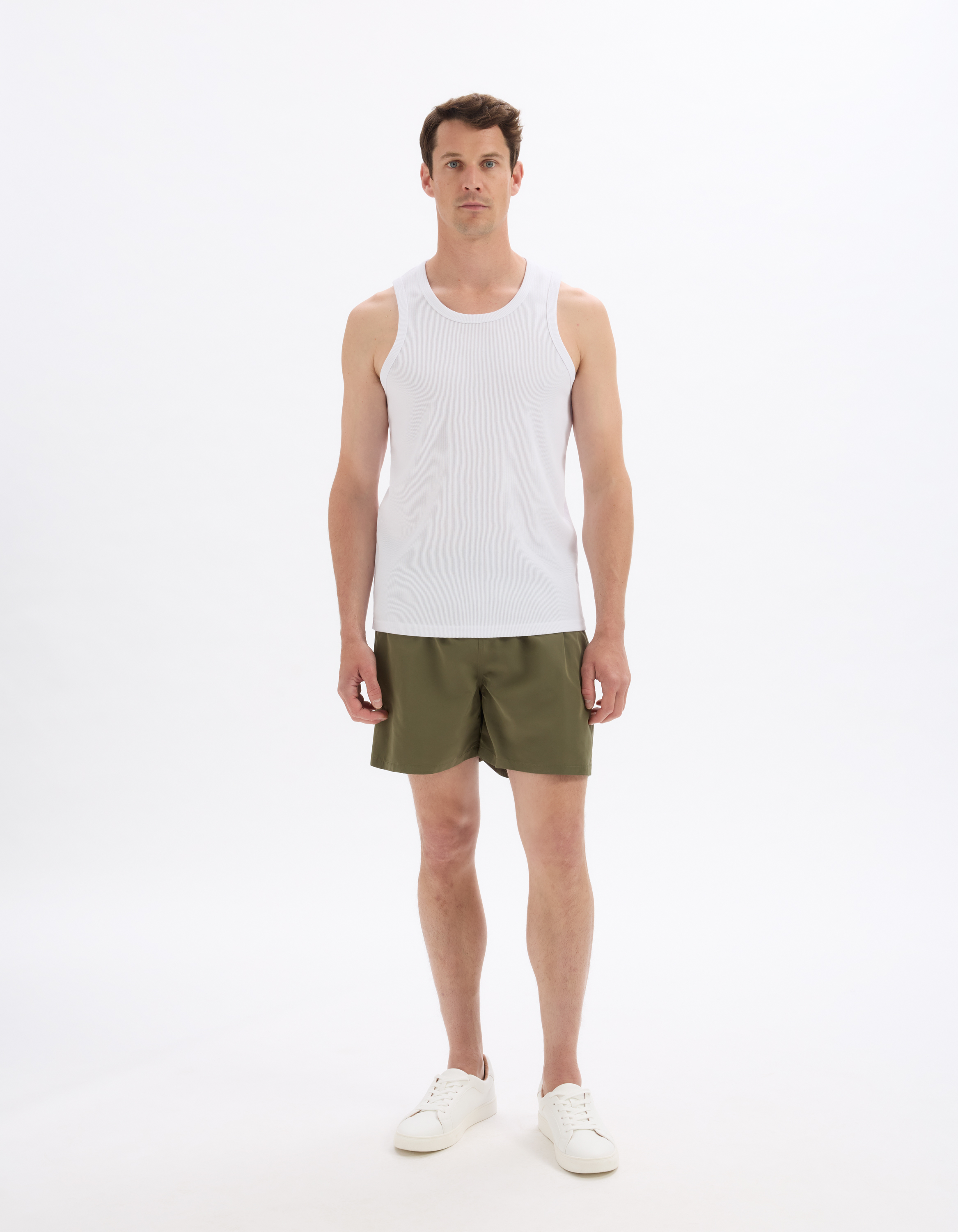 Maillot de bain uni - kaki - camaieu - Modalova