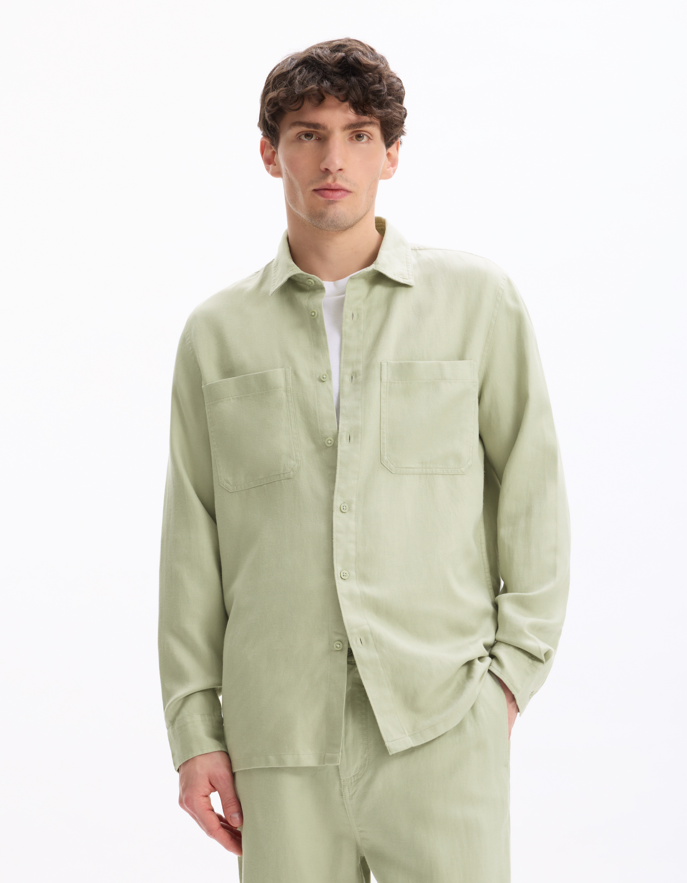 Surchemise en TENCEL™ Lyocell mélangé - camaieu - Modalova