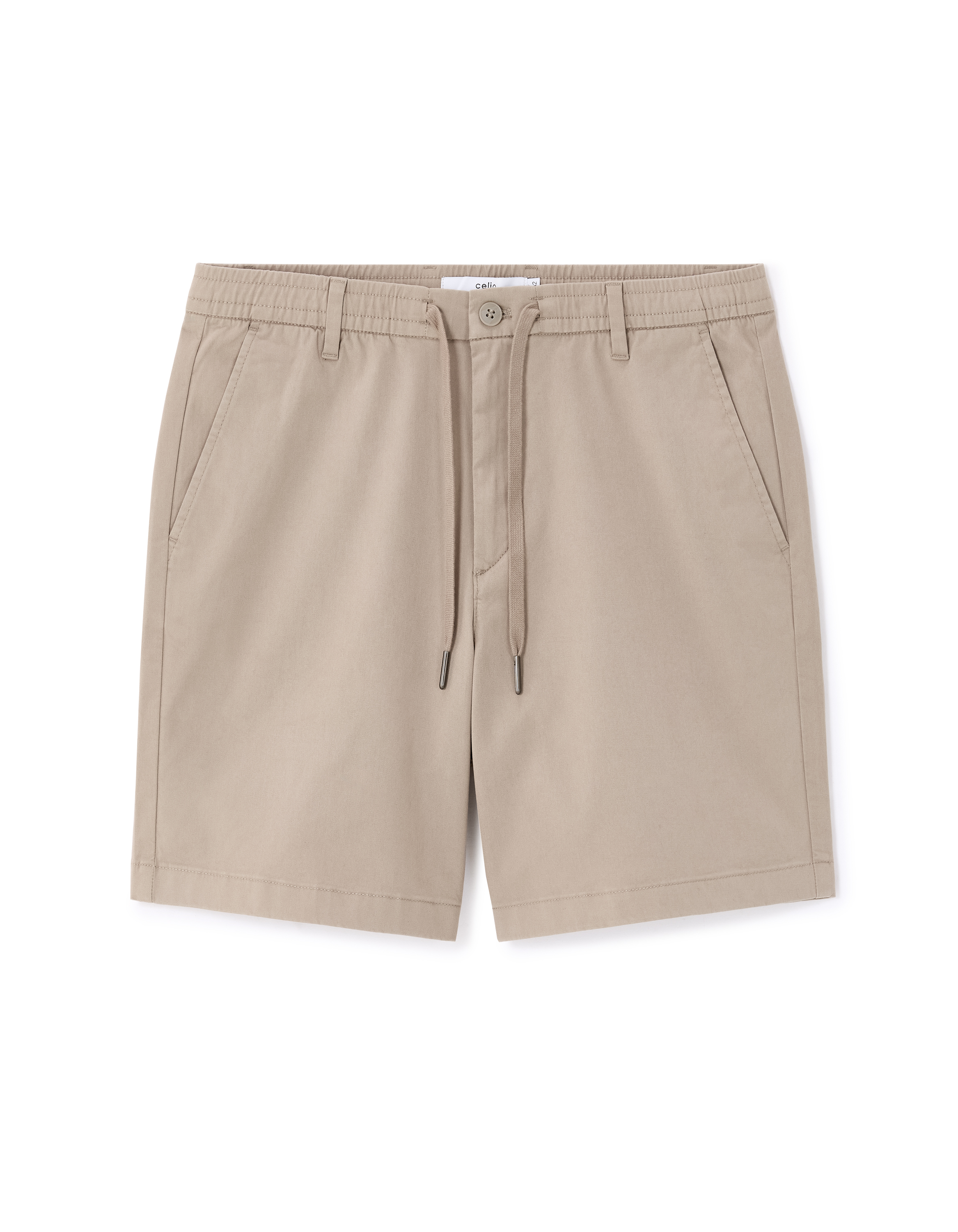 Bermuda 100% coton stretch - beige