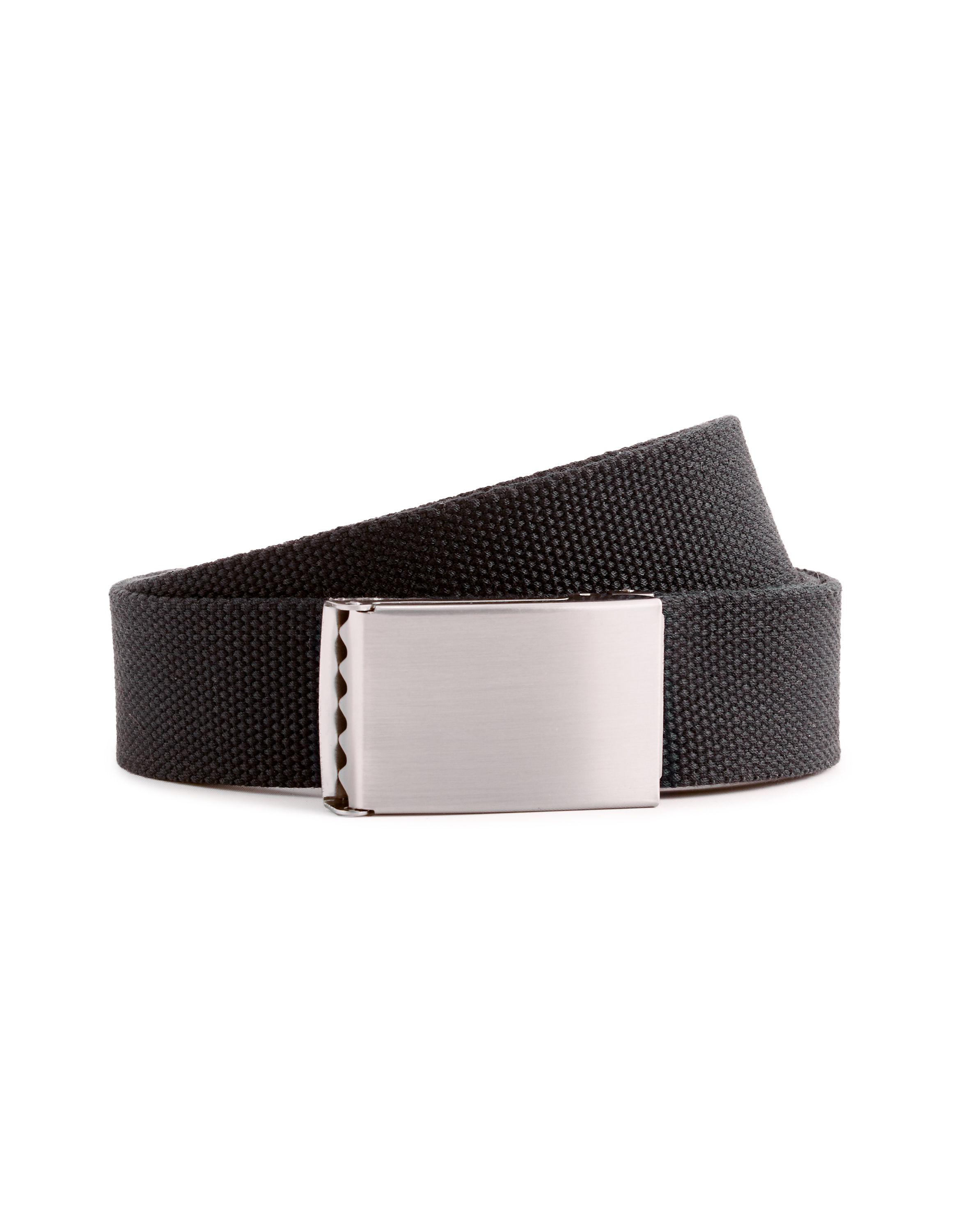 Ceinture sangle avec boucle en métal - noir
