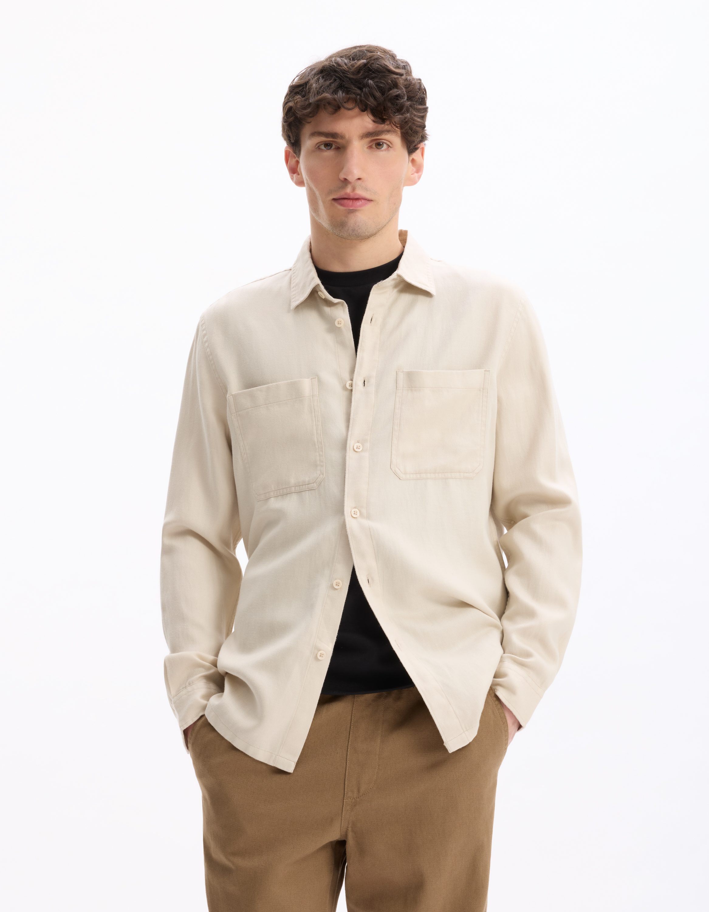 Surchemise en TENCEL™ Lyocell mélangé - camaieu - Modalova