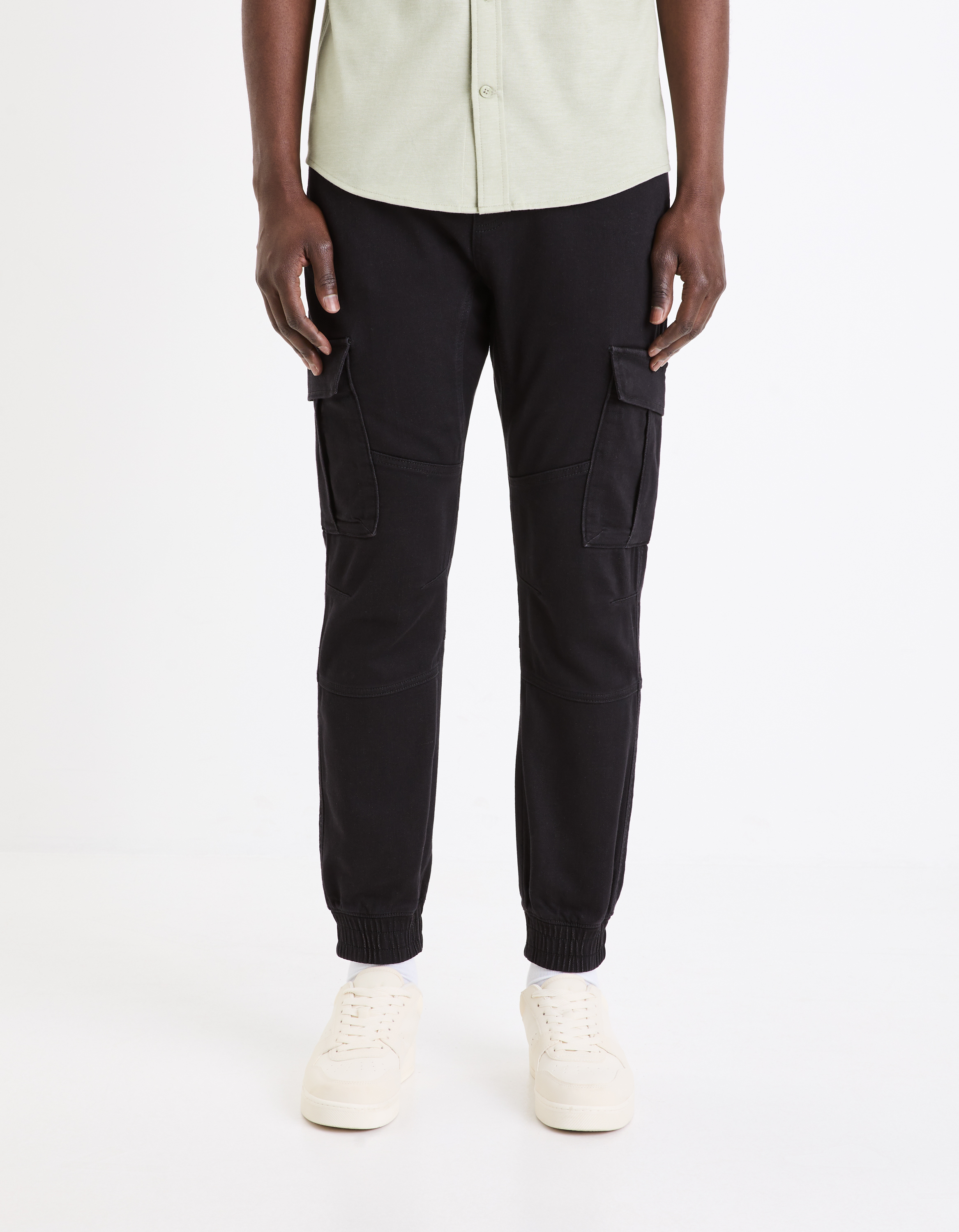 Pantalon cargo slim en coton stretch - camaieu - Modalova