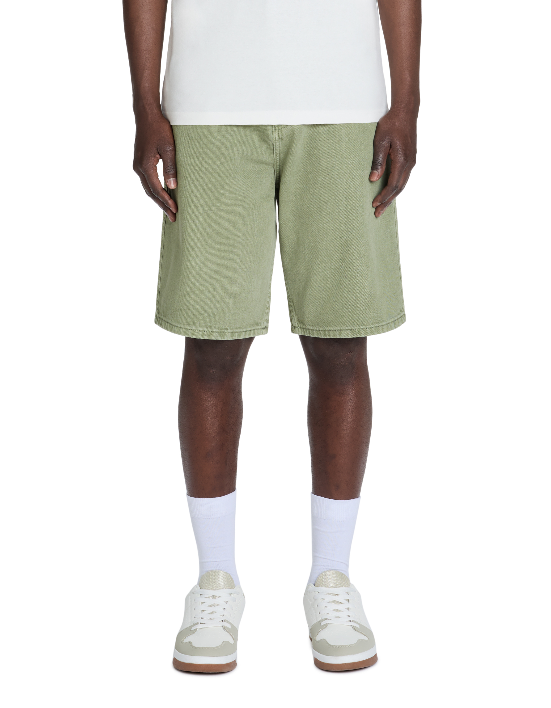 Bermuda baggy en jean - kaki - camaieu - Modalova