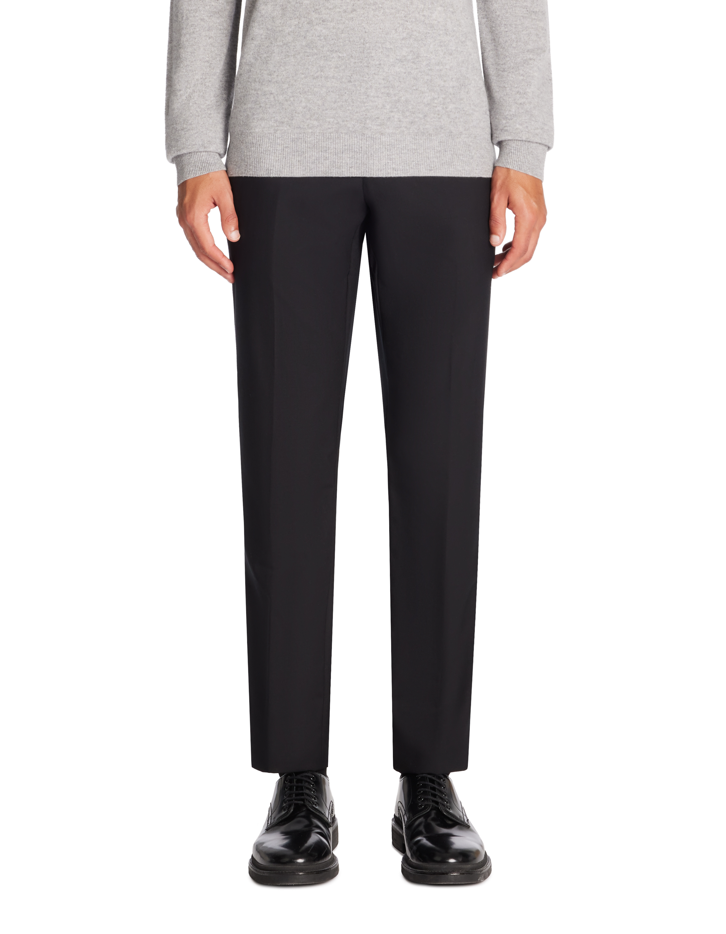 Pantalon de costume slim - noir - camaieu - Modalova