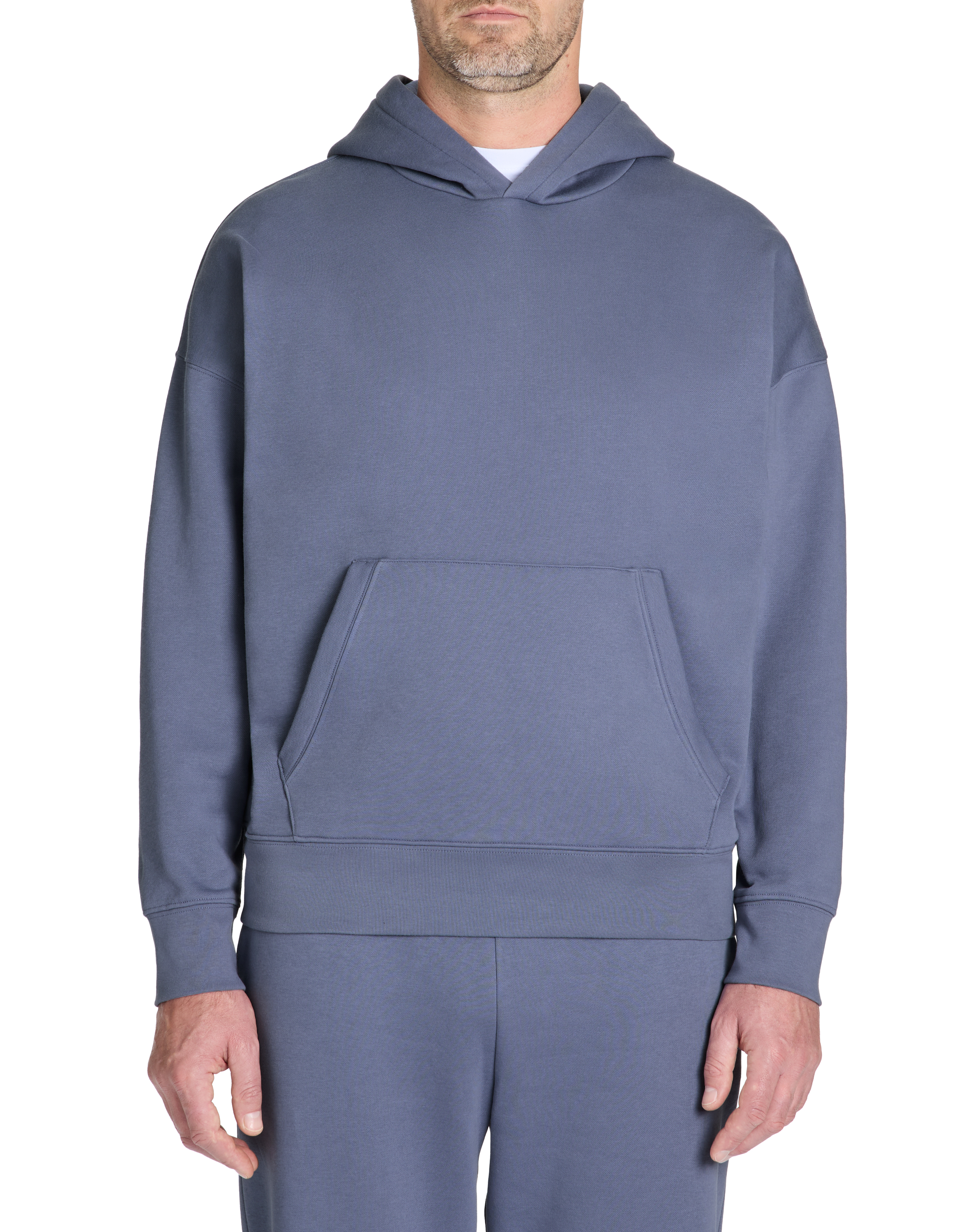 Sweat oversize capuche coton mélangé - camaieu - Modalova