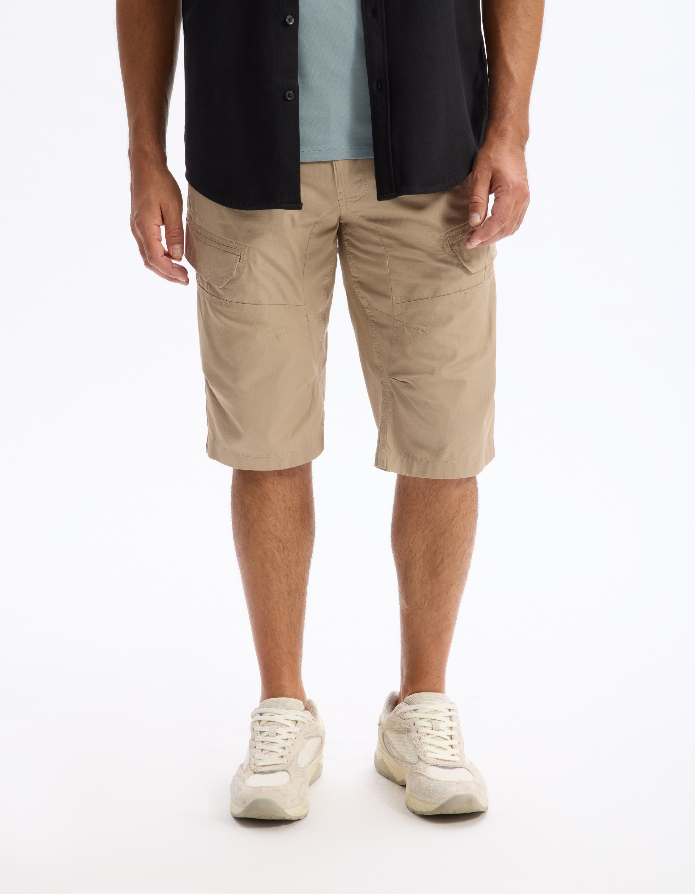 Bermuda 100% coton - beige - camaieu - Modalova
