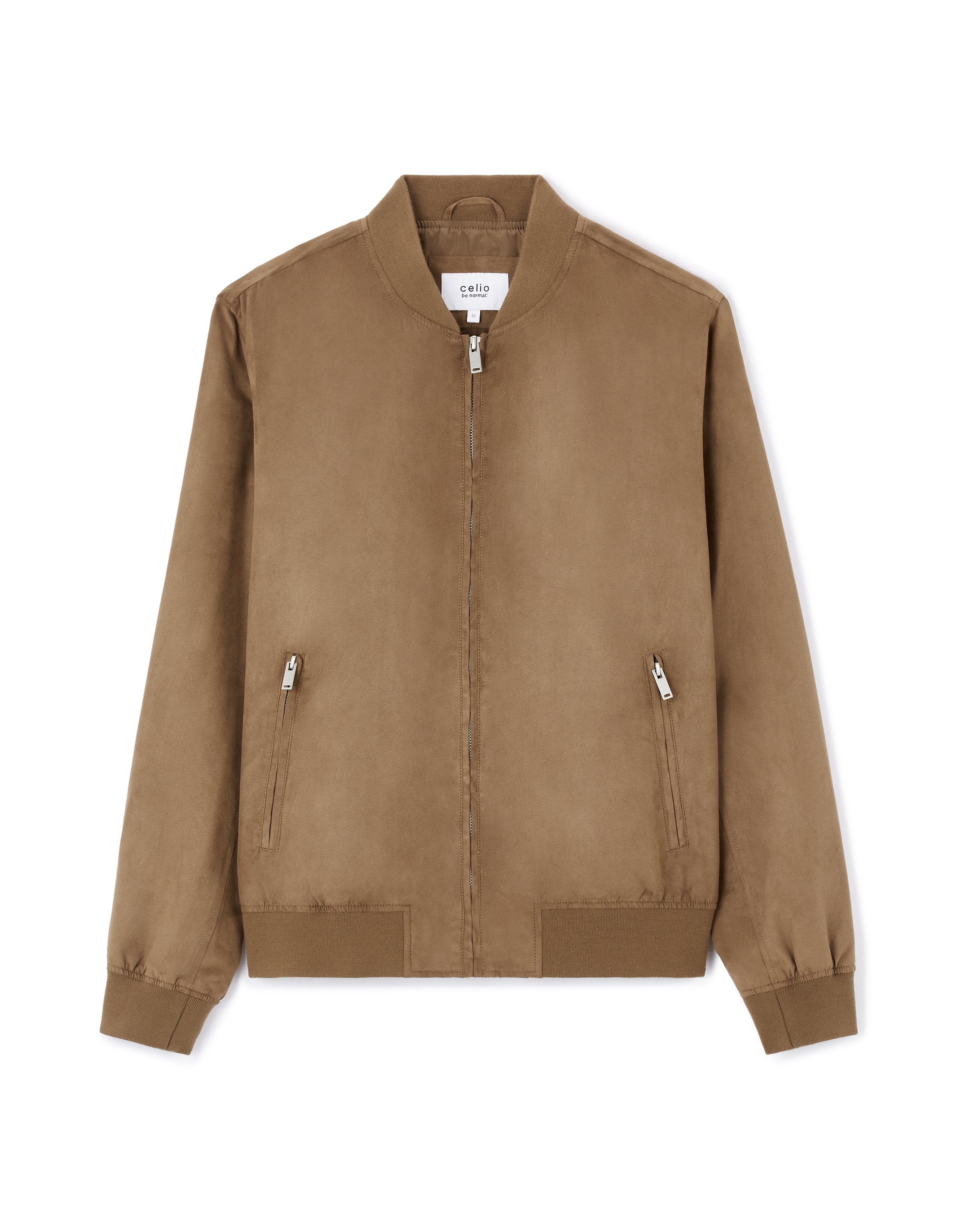Veste col bomber - marron