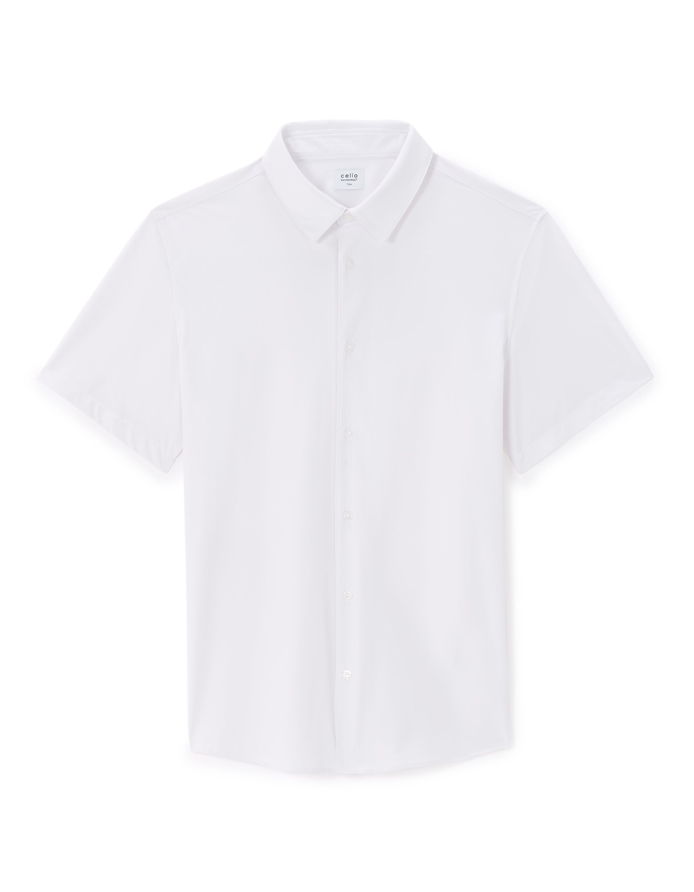 Chemisette slim en stretch - blanc