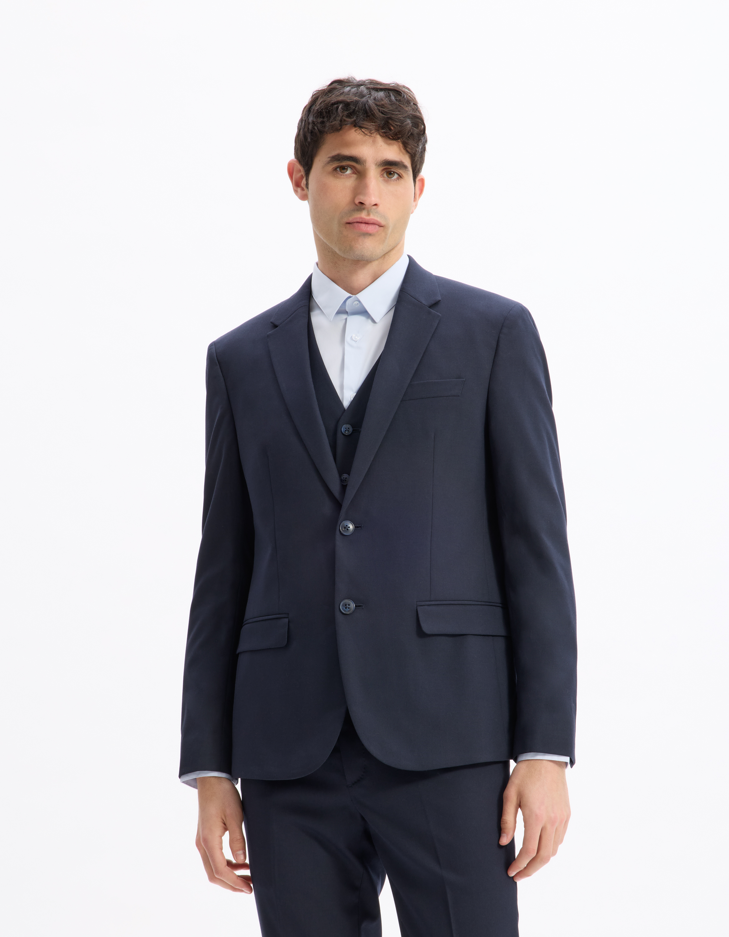 Veste de costume slim stretch - camaieu - Modalova