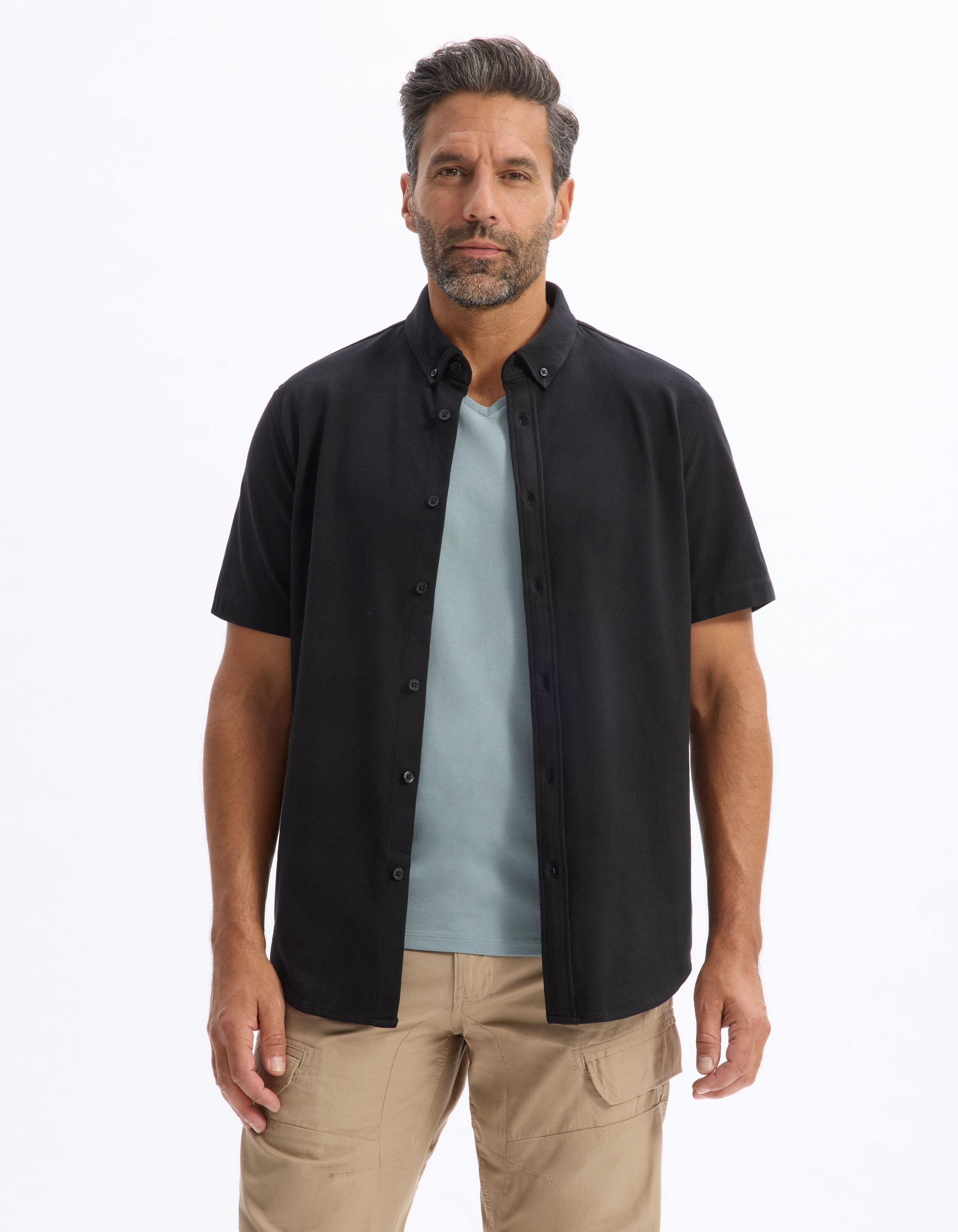 Chemisette regular jersey piqué - camaieu - Modalova