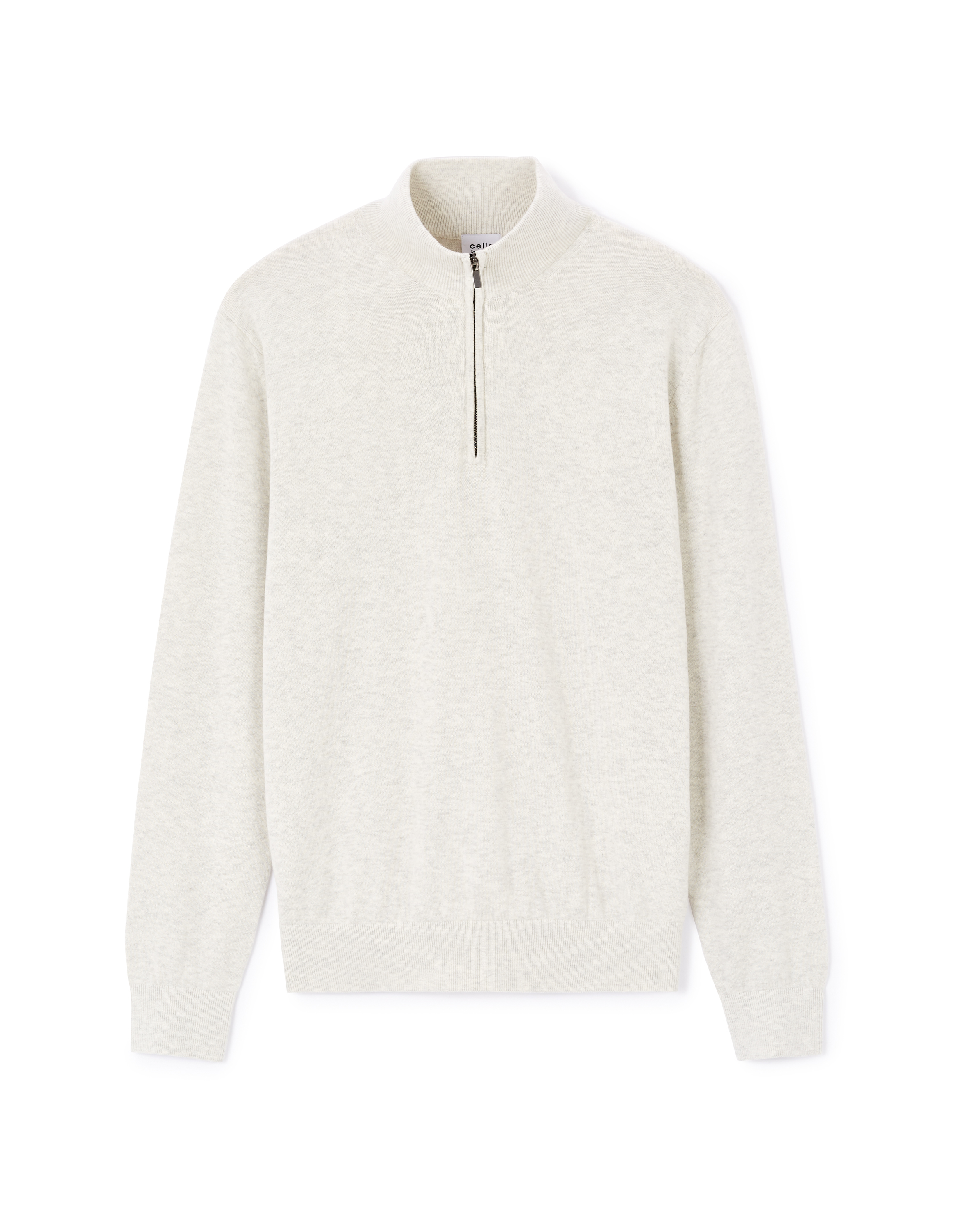 Pull col camioneur 100% coton - écru