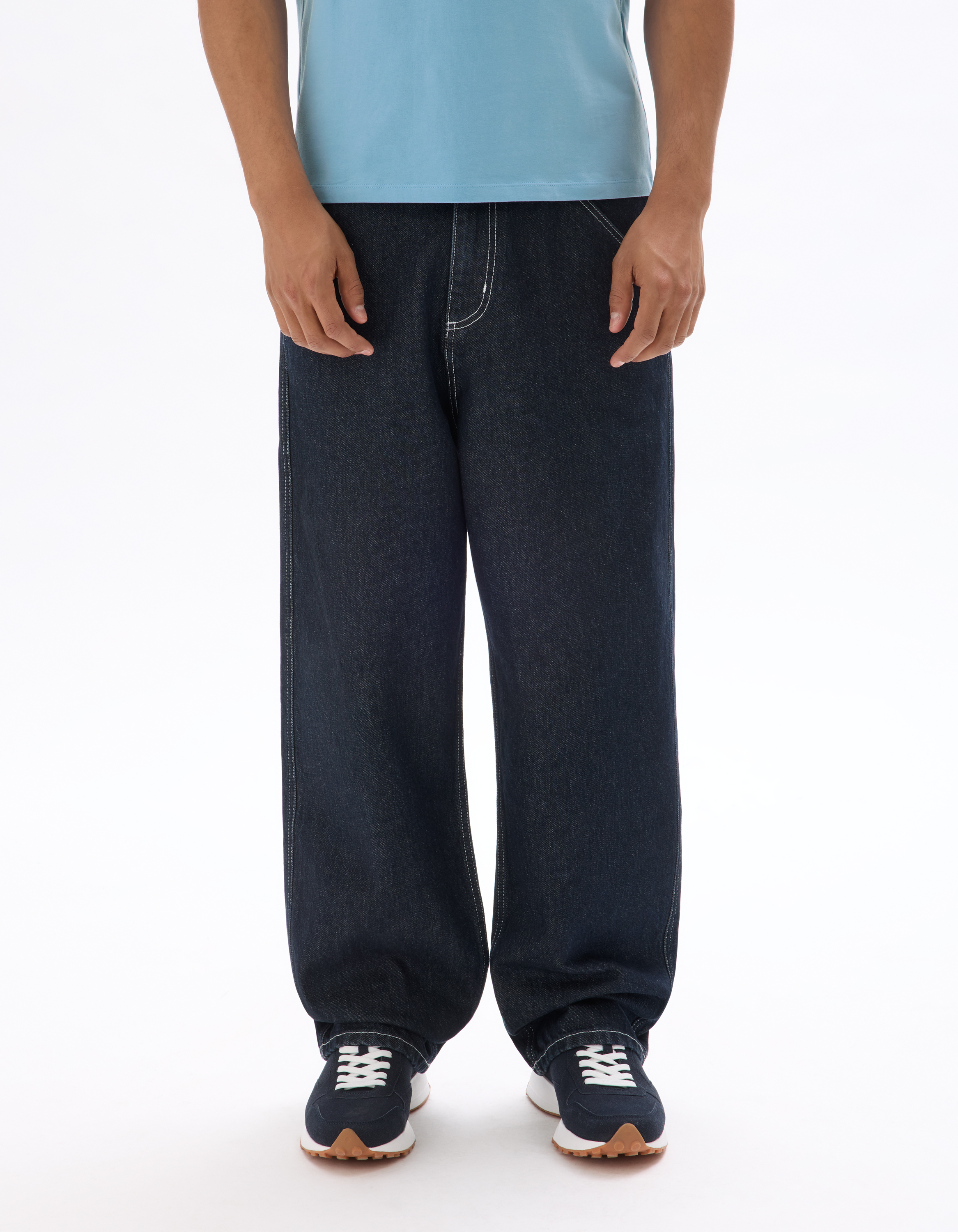 Jean baggy 100% coton- brut - camaieu - Modalova