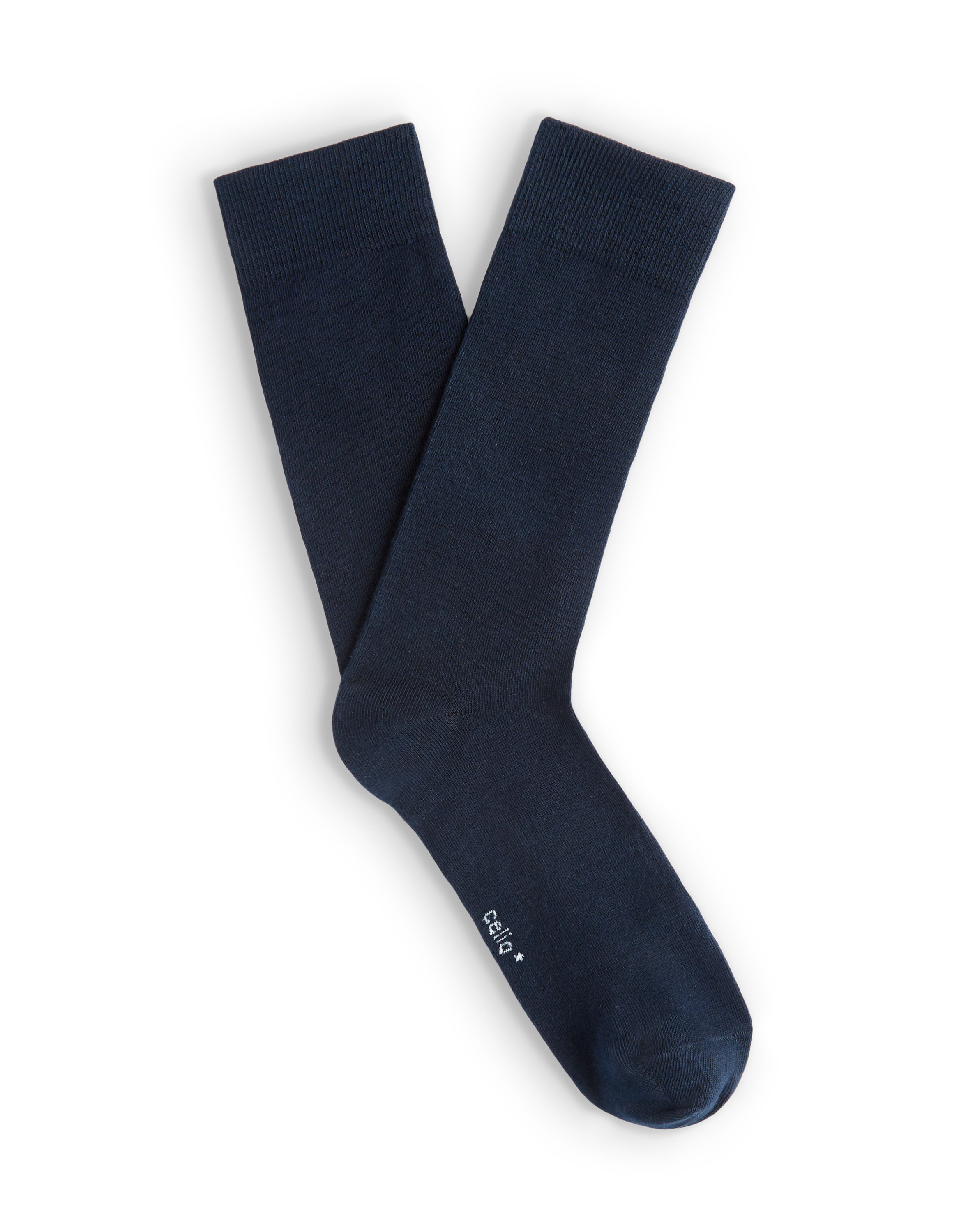 Chaussettes hautes coton - marine