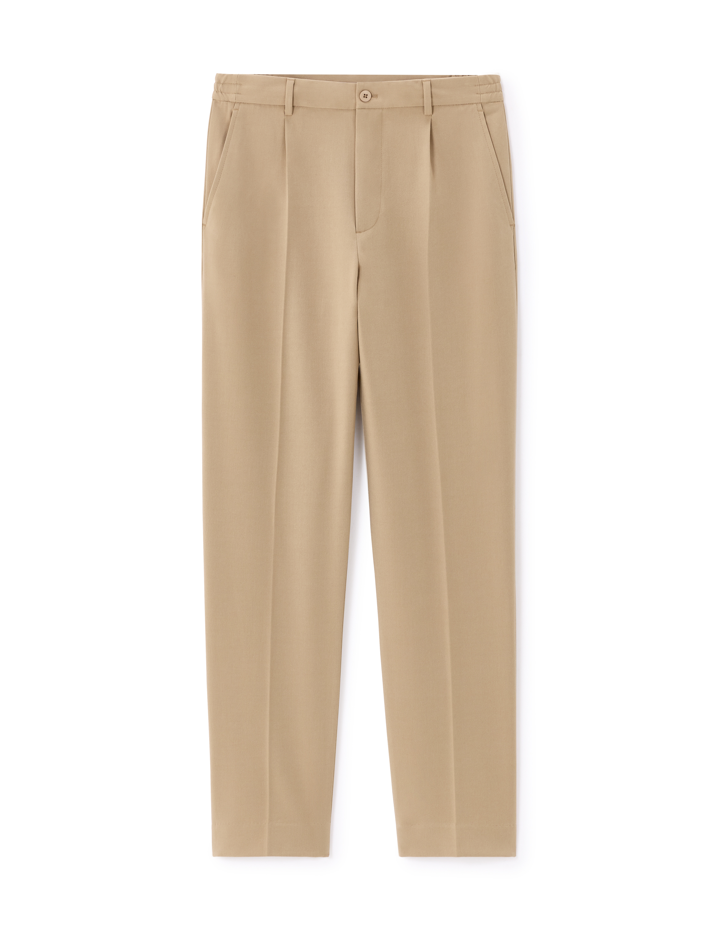 Pantalon loose stretch - beige