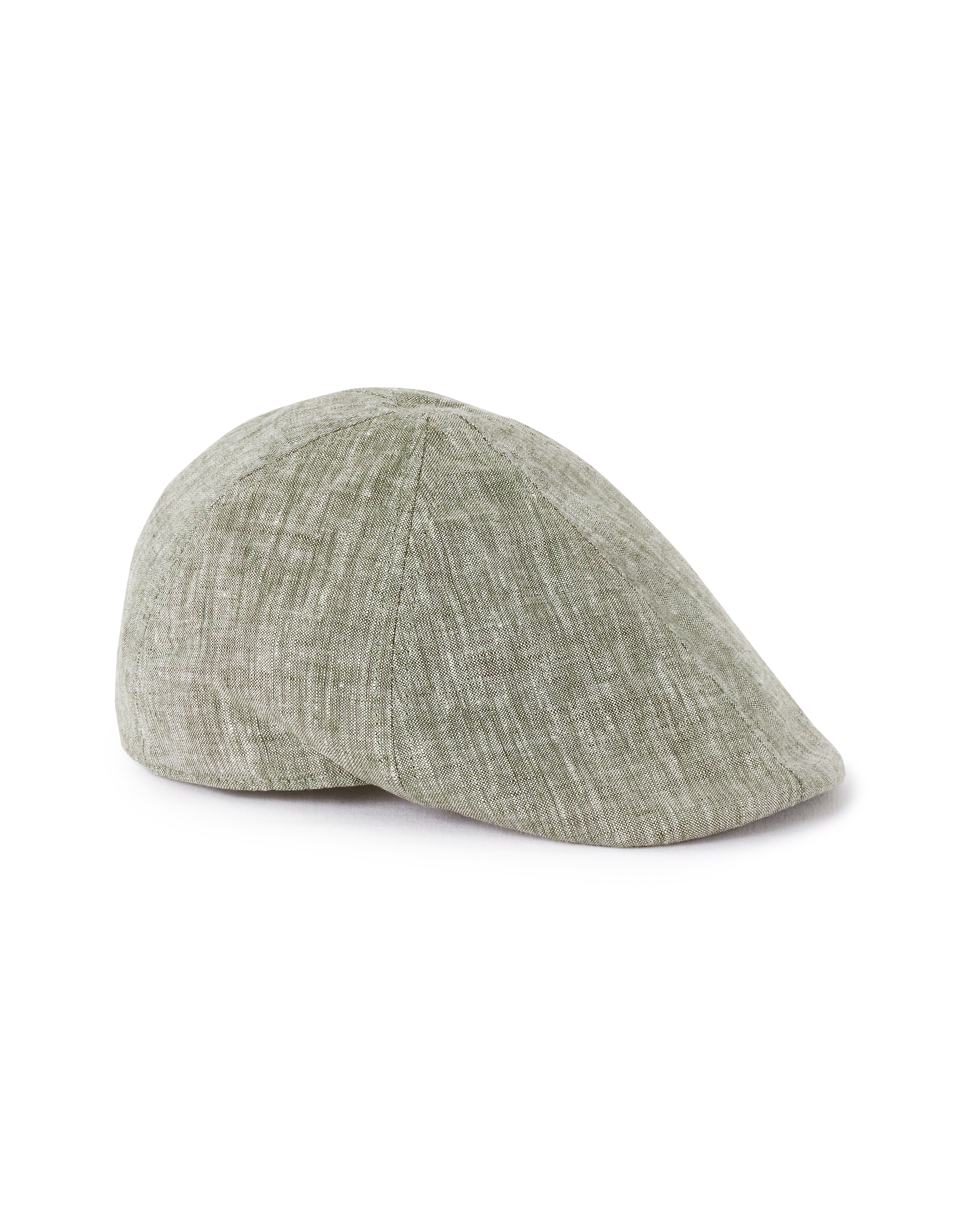 Béret golfeur 100% lin - kaki