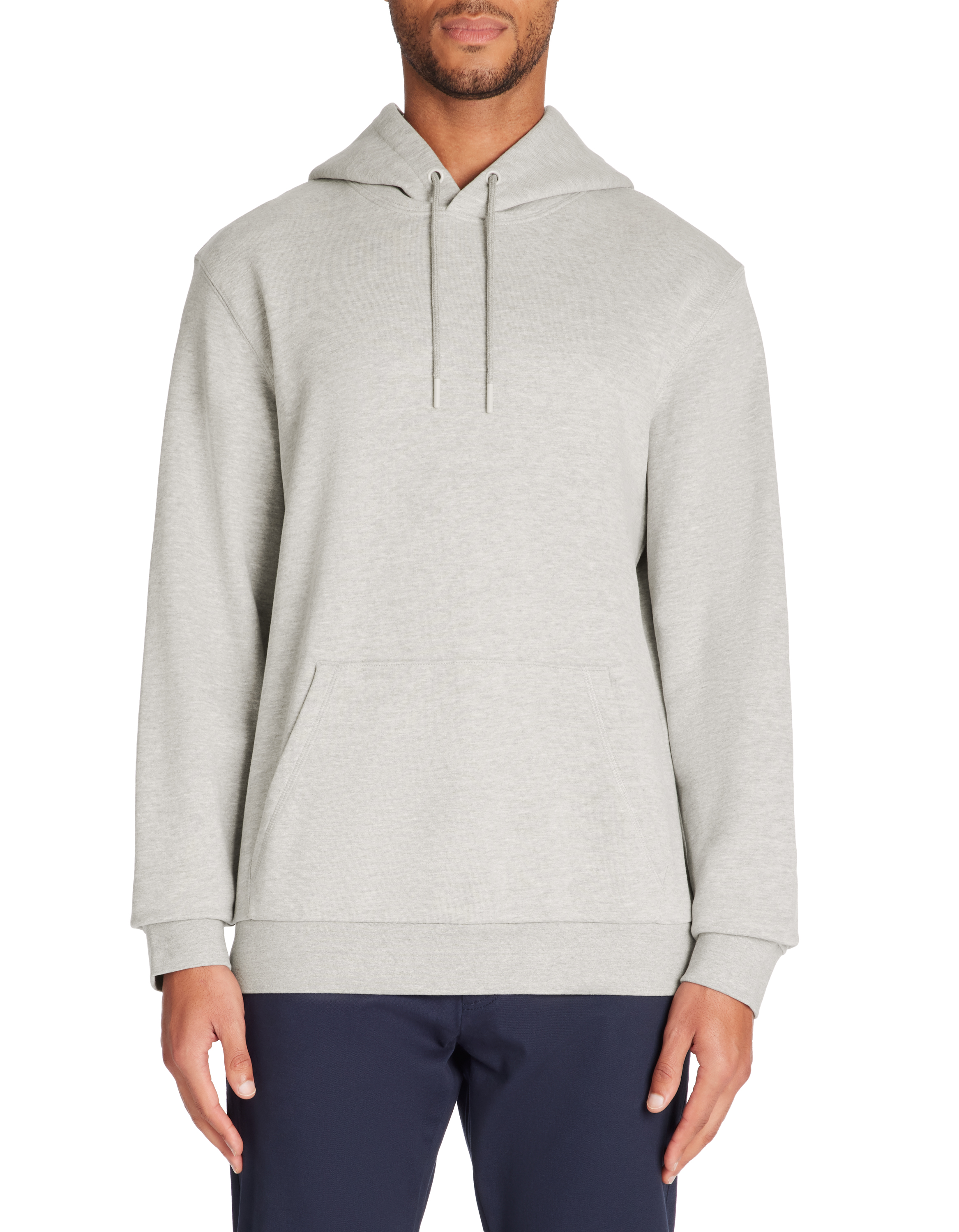 Sweat à capuche coton mélangé - gris - camaieu - Modalova