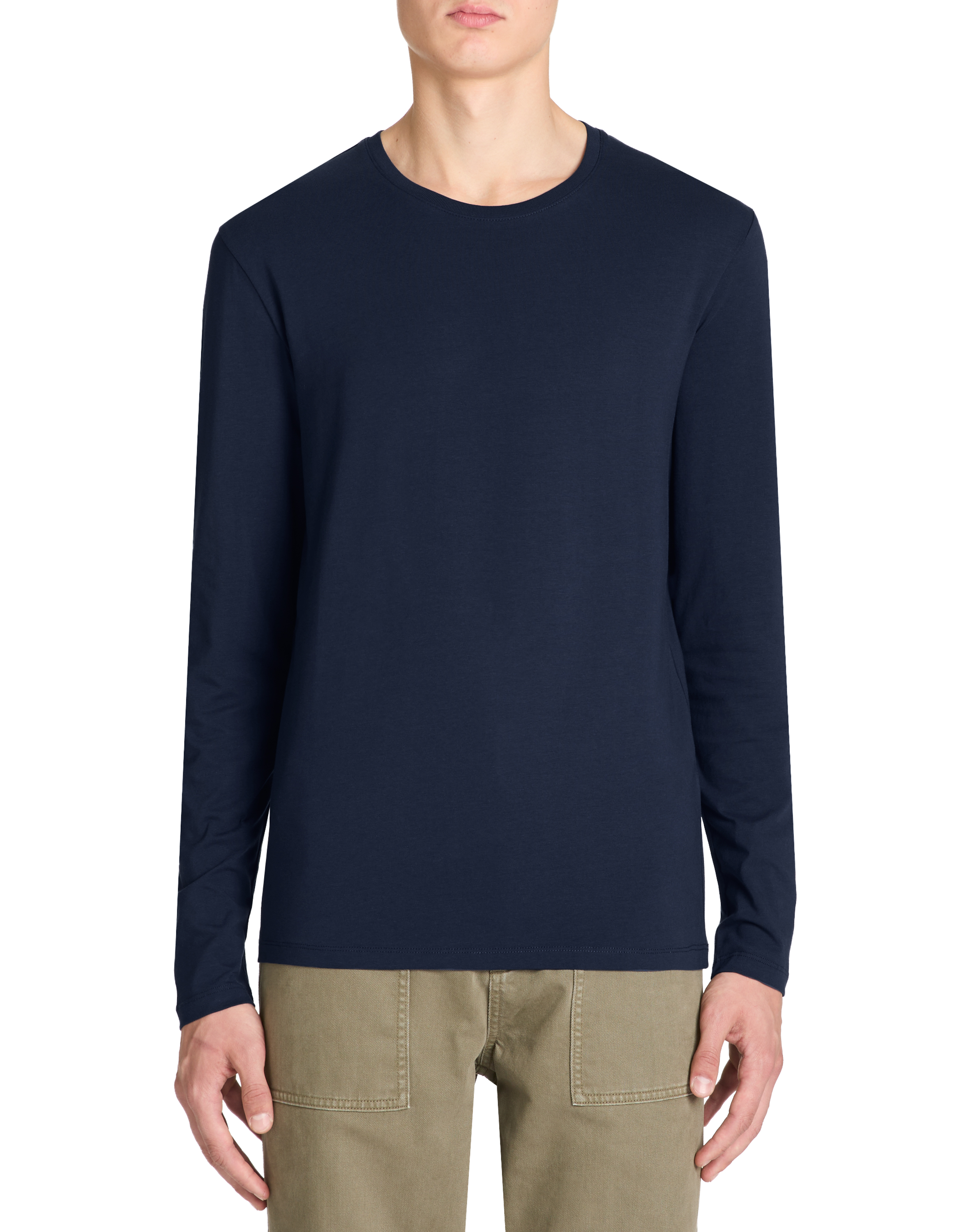 T-shirt col rond manches longues - camaieu - Modalova