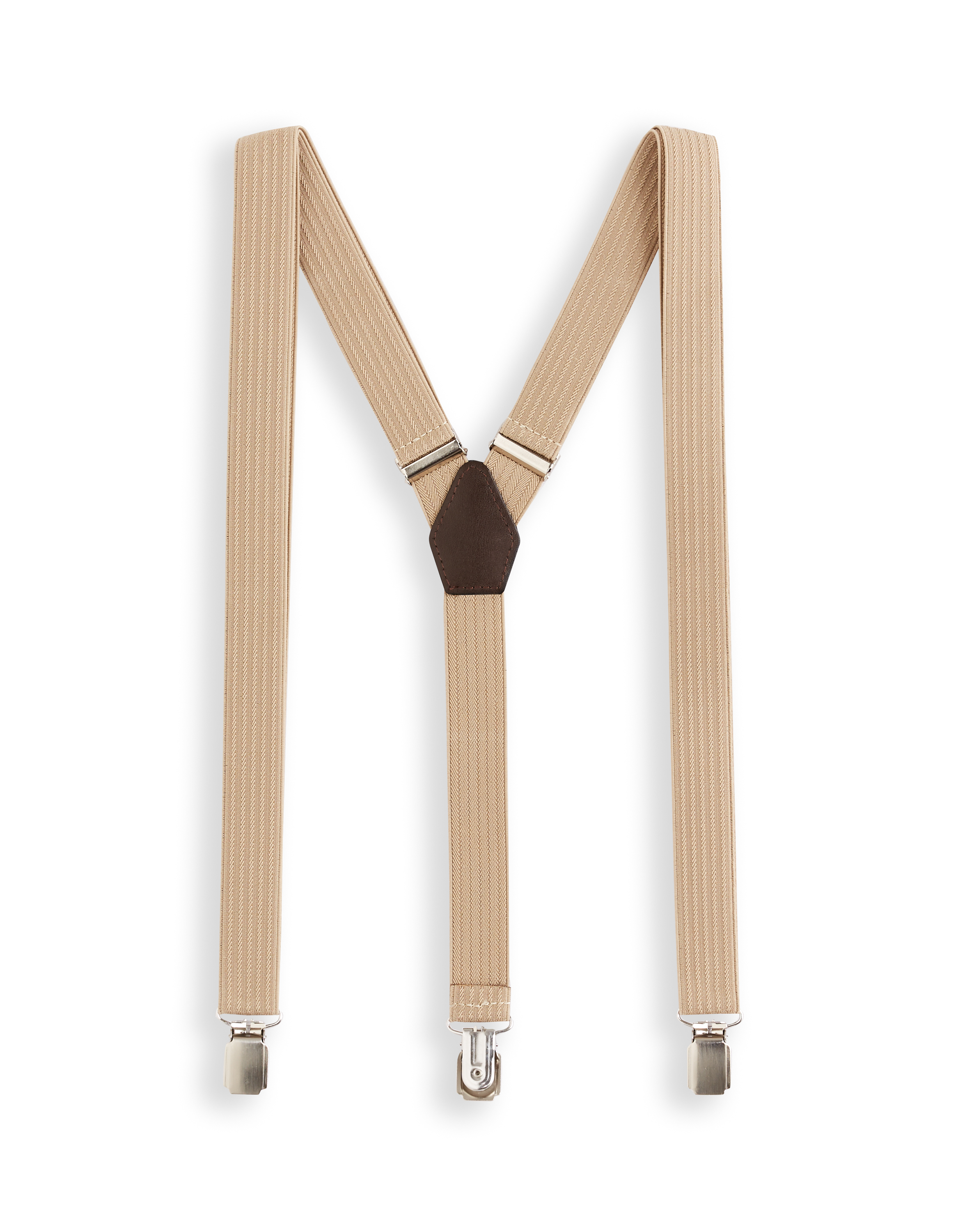 Bretelles unies - beige