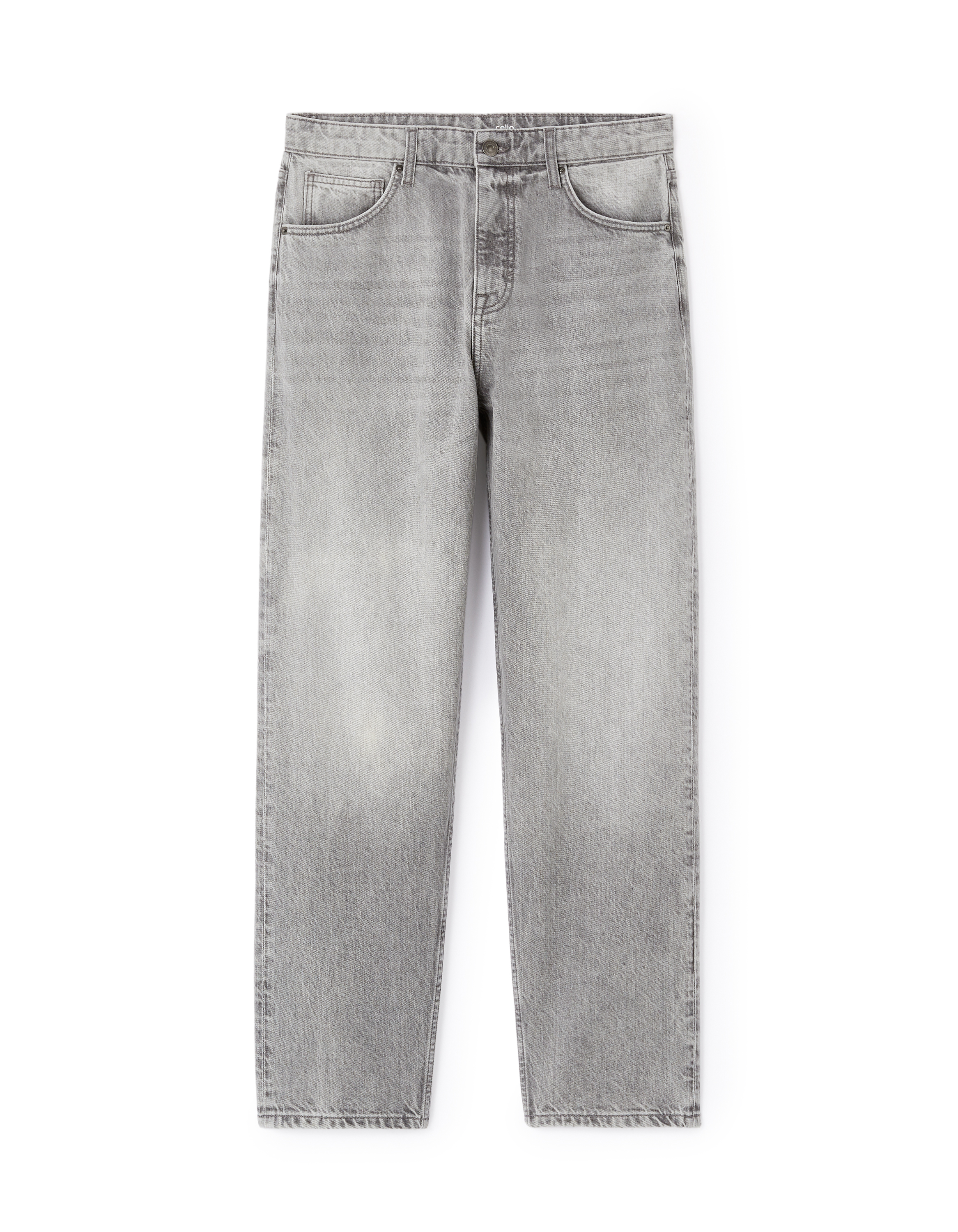 Jean baggy 100% coton - gris