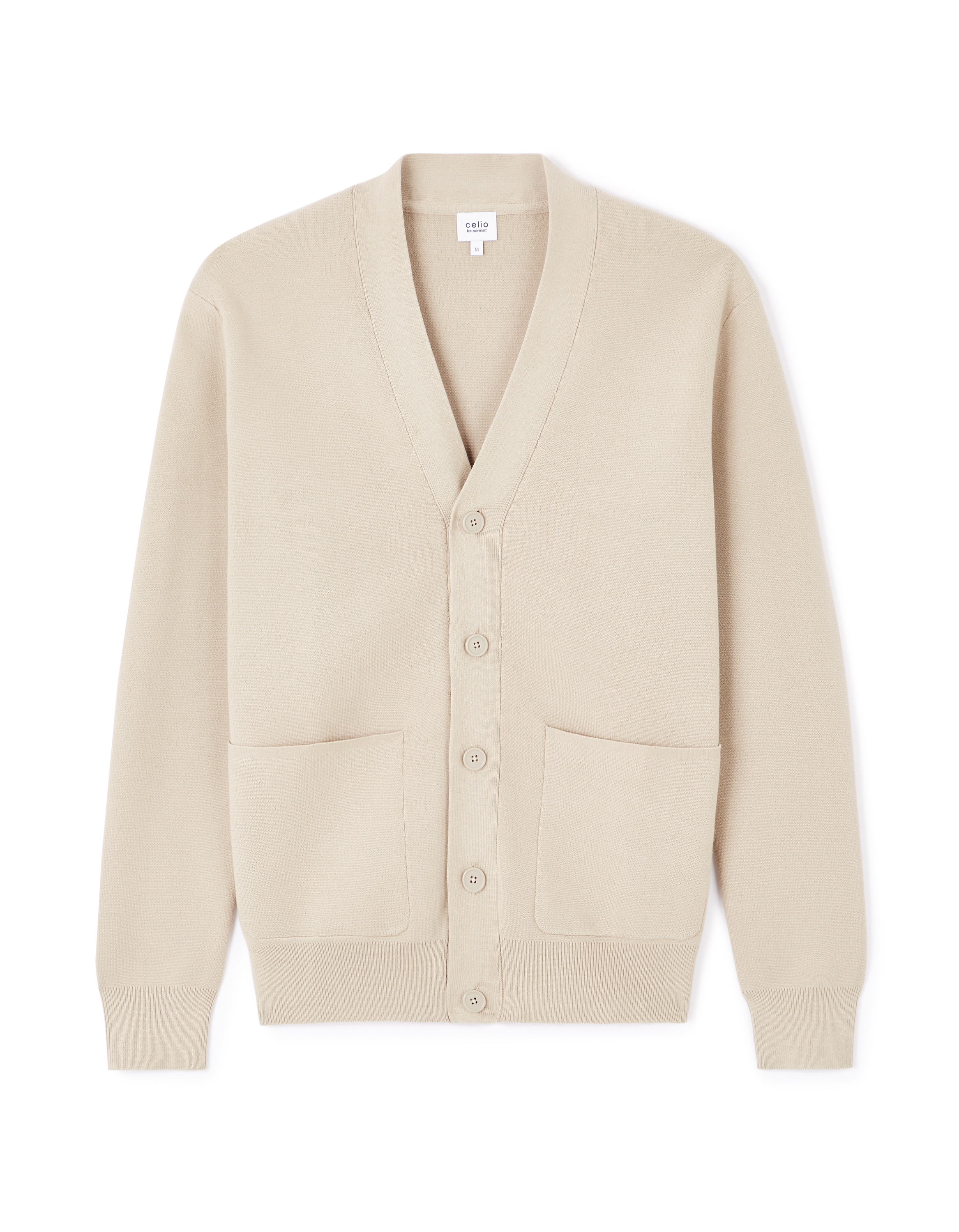 Cardigan coton mélangé - taupe