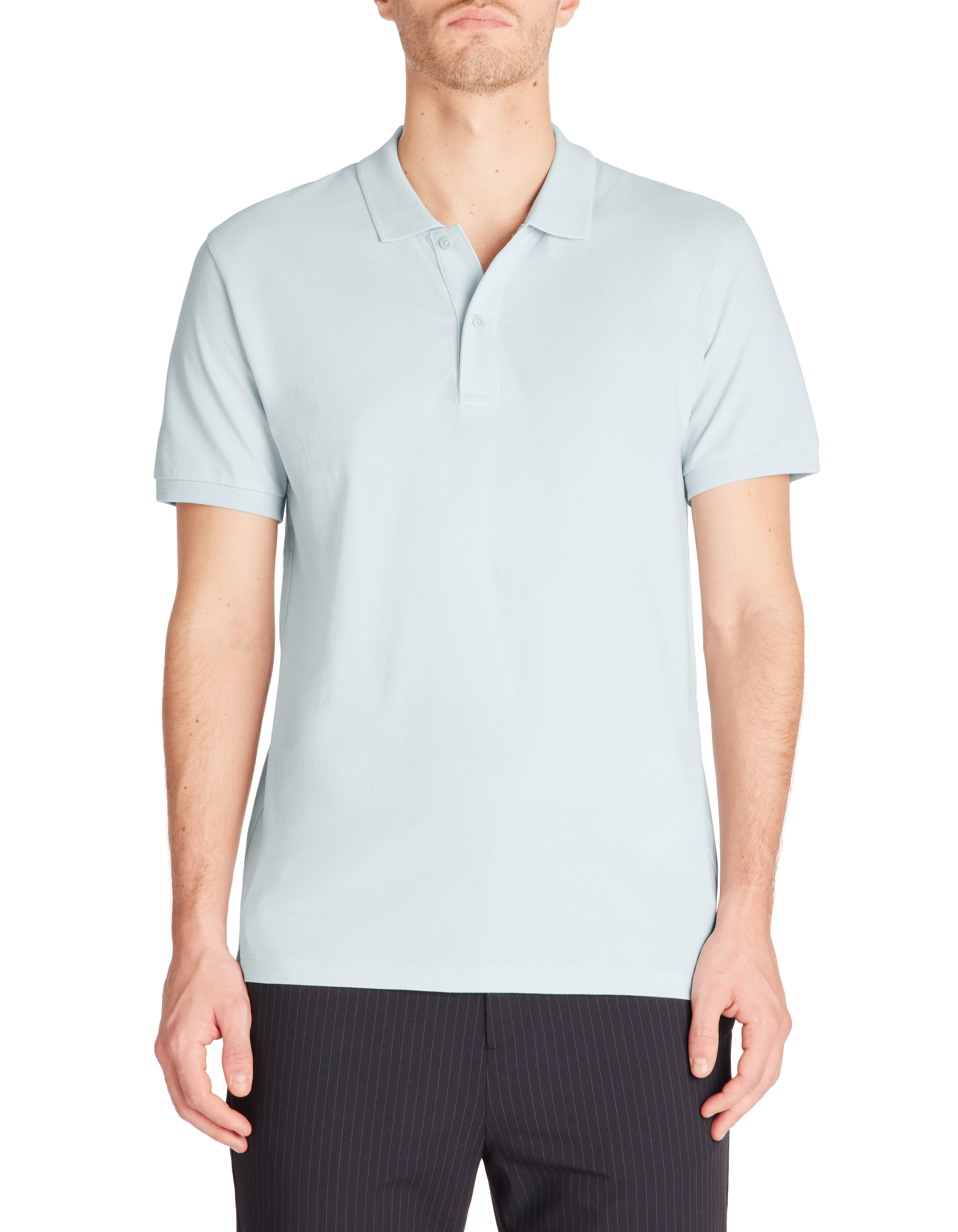 Polo piqué straight 100% coton - clair - camaieu - Modalova