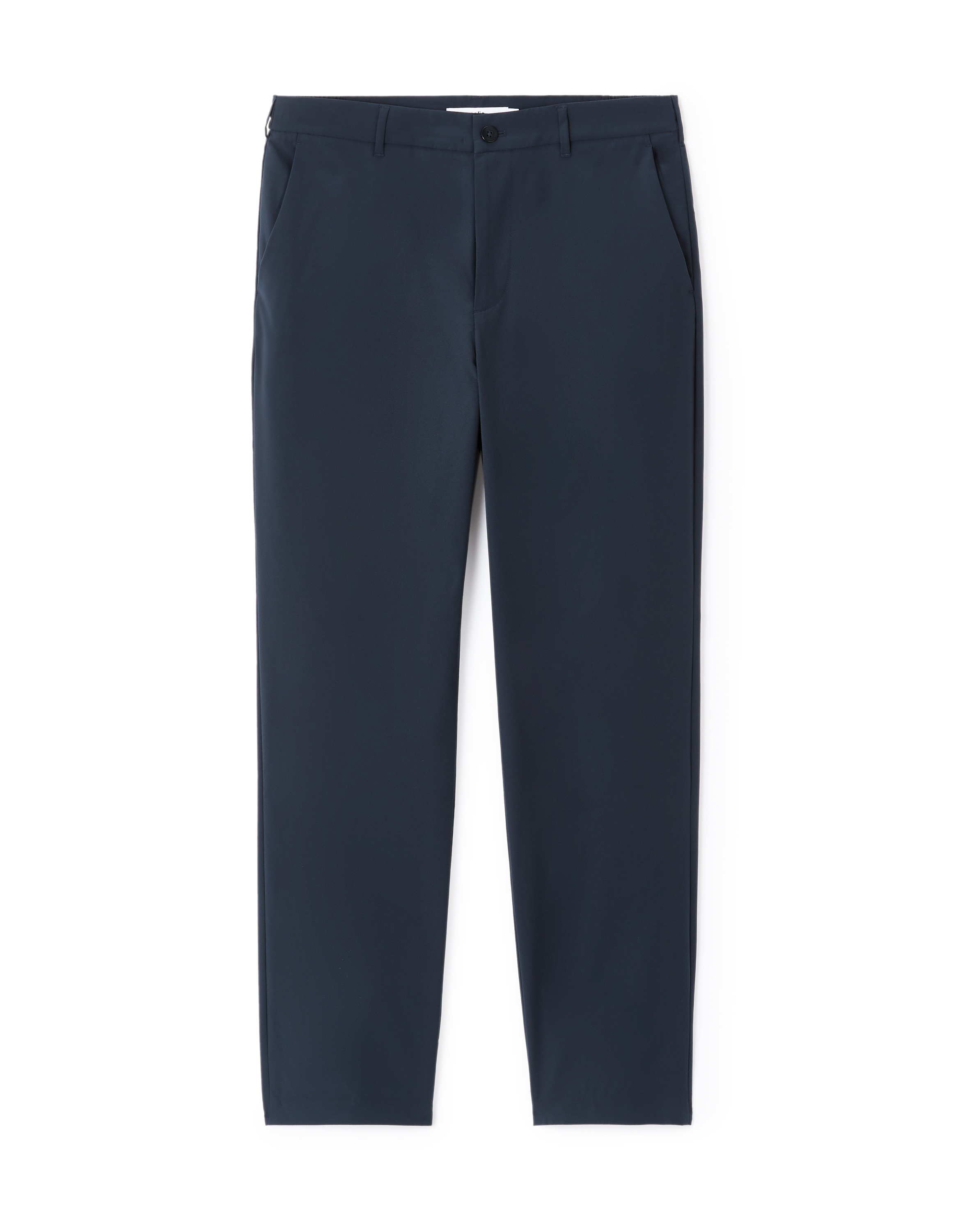 Pantalon straight infroissable - marine