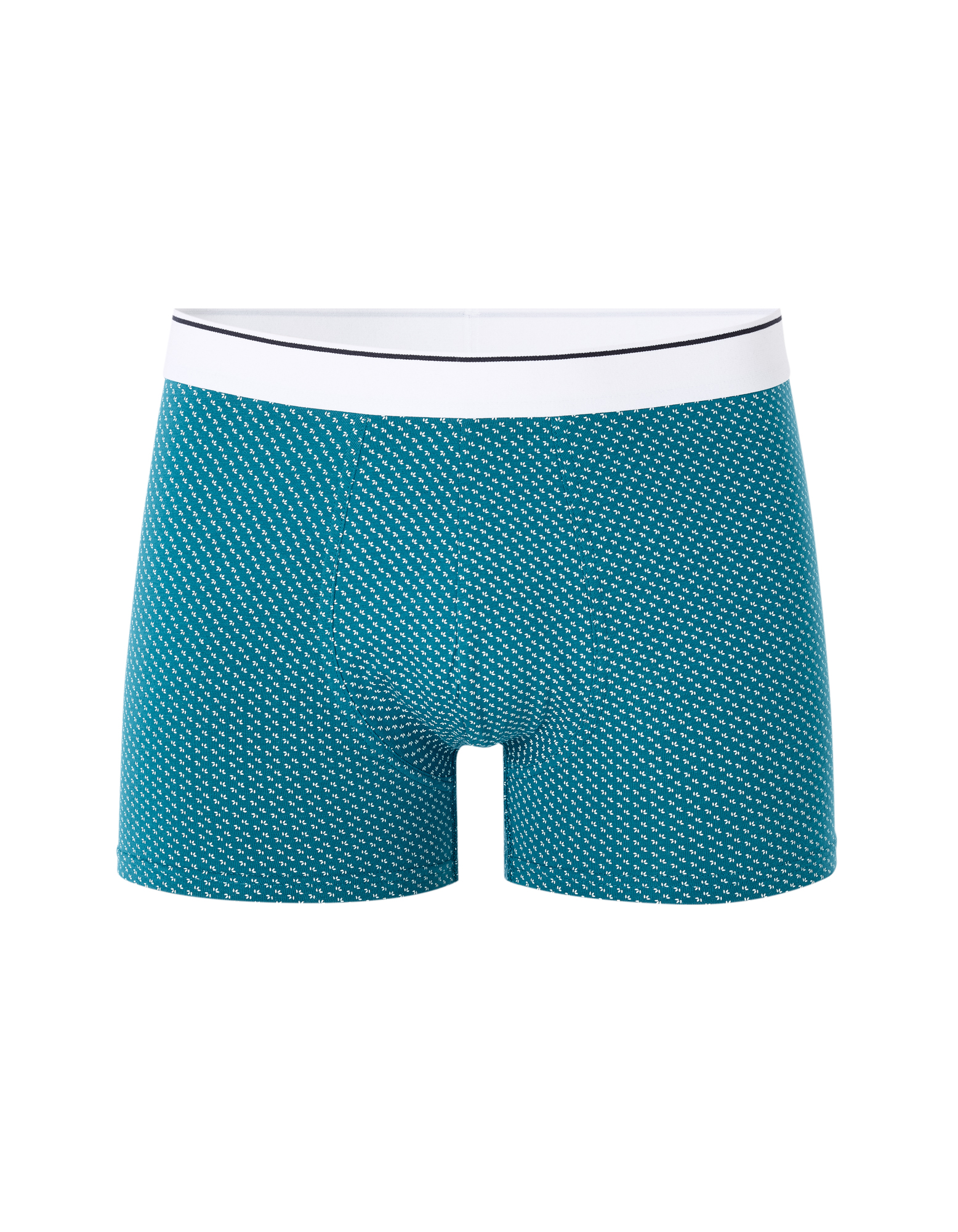 Boxer en coton stretch imprimé - marine