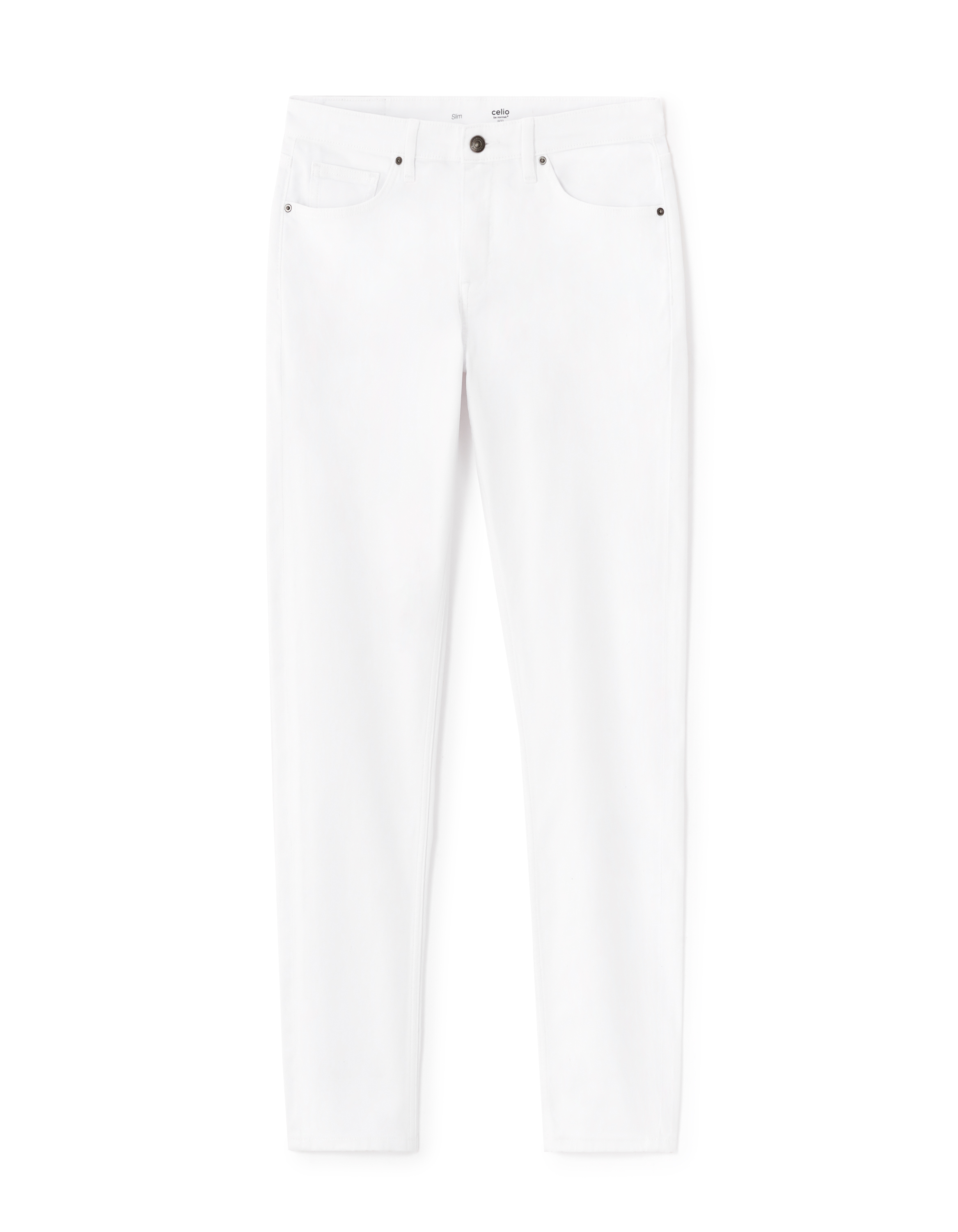 Jean slim coton stretch - blanc