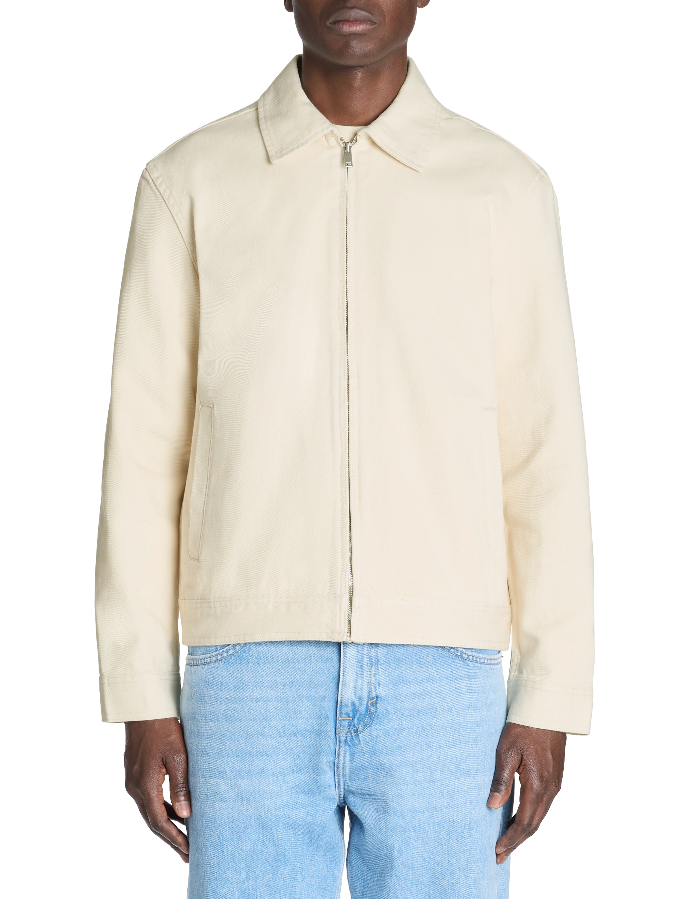 Veste col chemise - écru - camaieu - Modalova