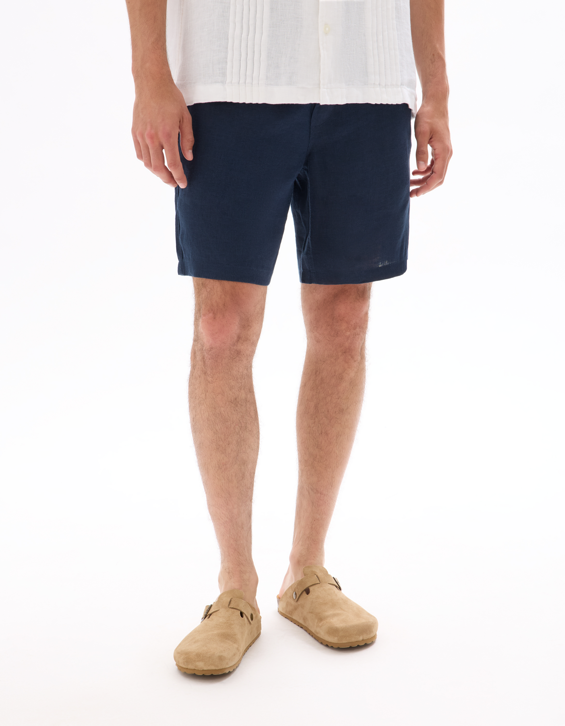 Saint Tropez - Short marine 100% lin - camaieu - Modalova