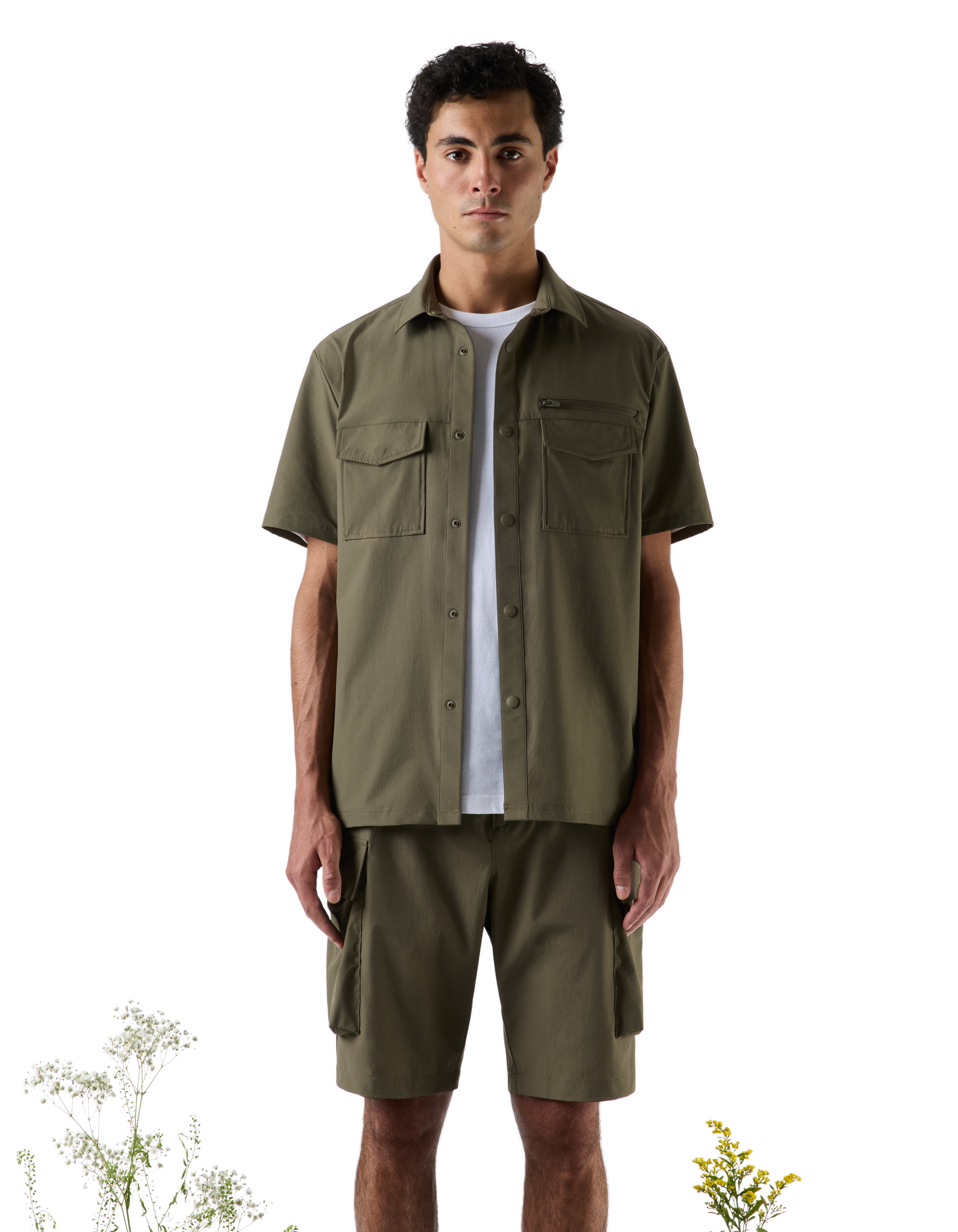 Chamonix-Mont-Blanc - Chemise kaki - camaieu - Modalova