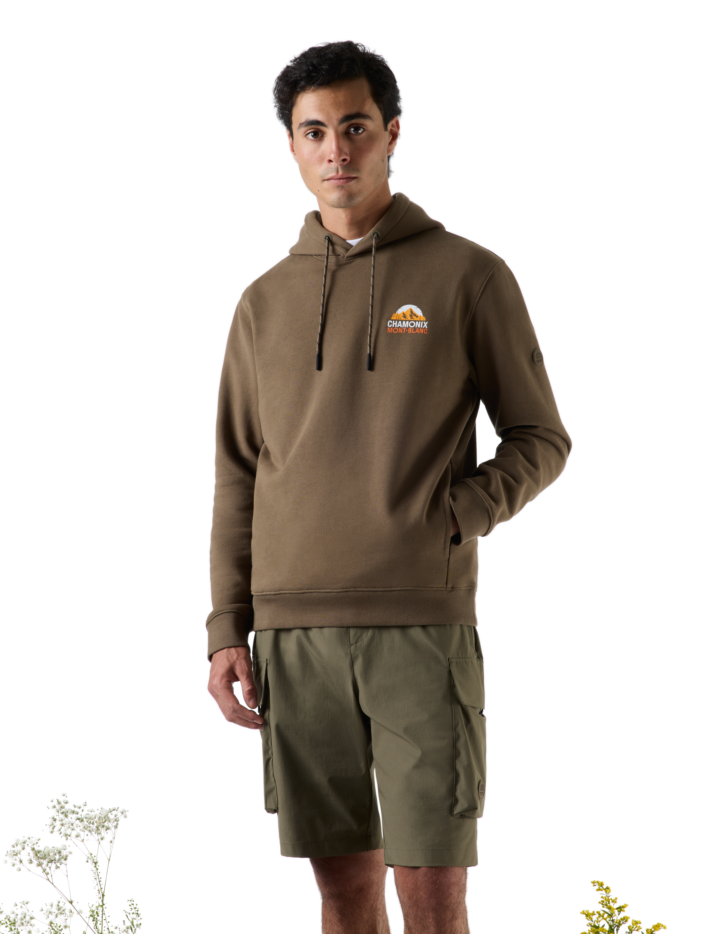 Chamonix-Mont-Blanc - Sweat kaki - camaieu - Modalova