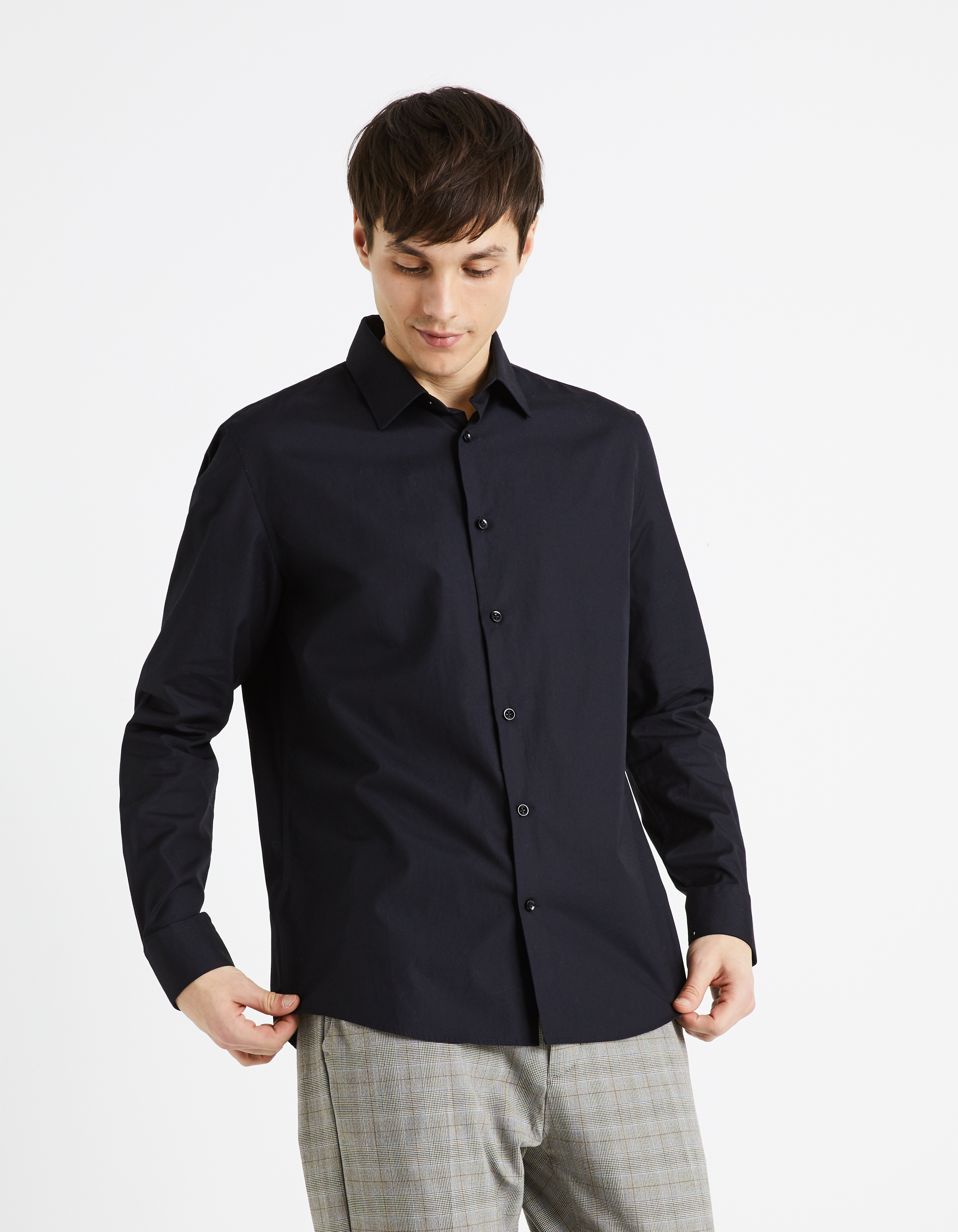 Chemise regular popeline 100% coton - camaieu - Modalova