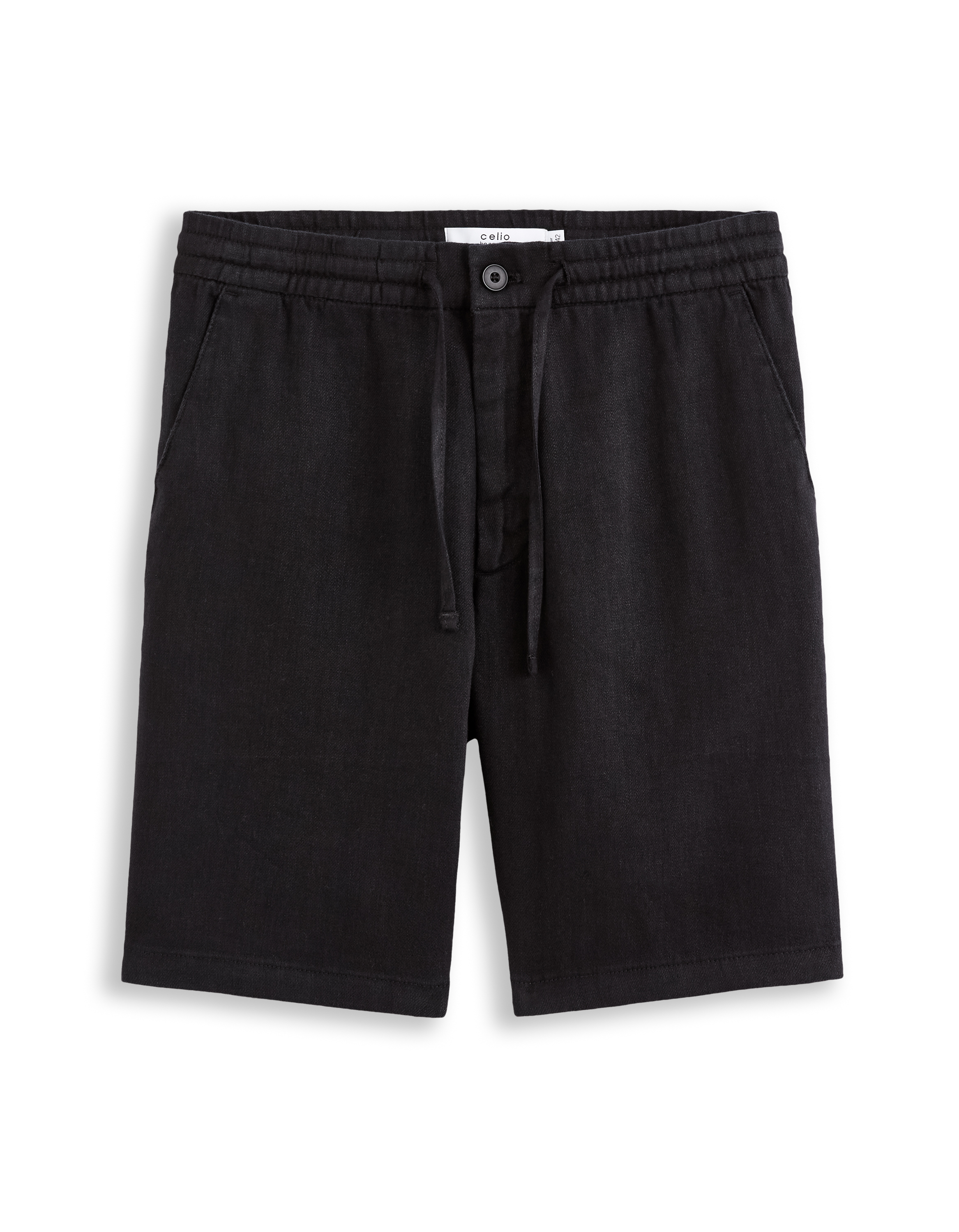 Bermuda 100% lin - noir