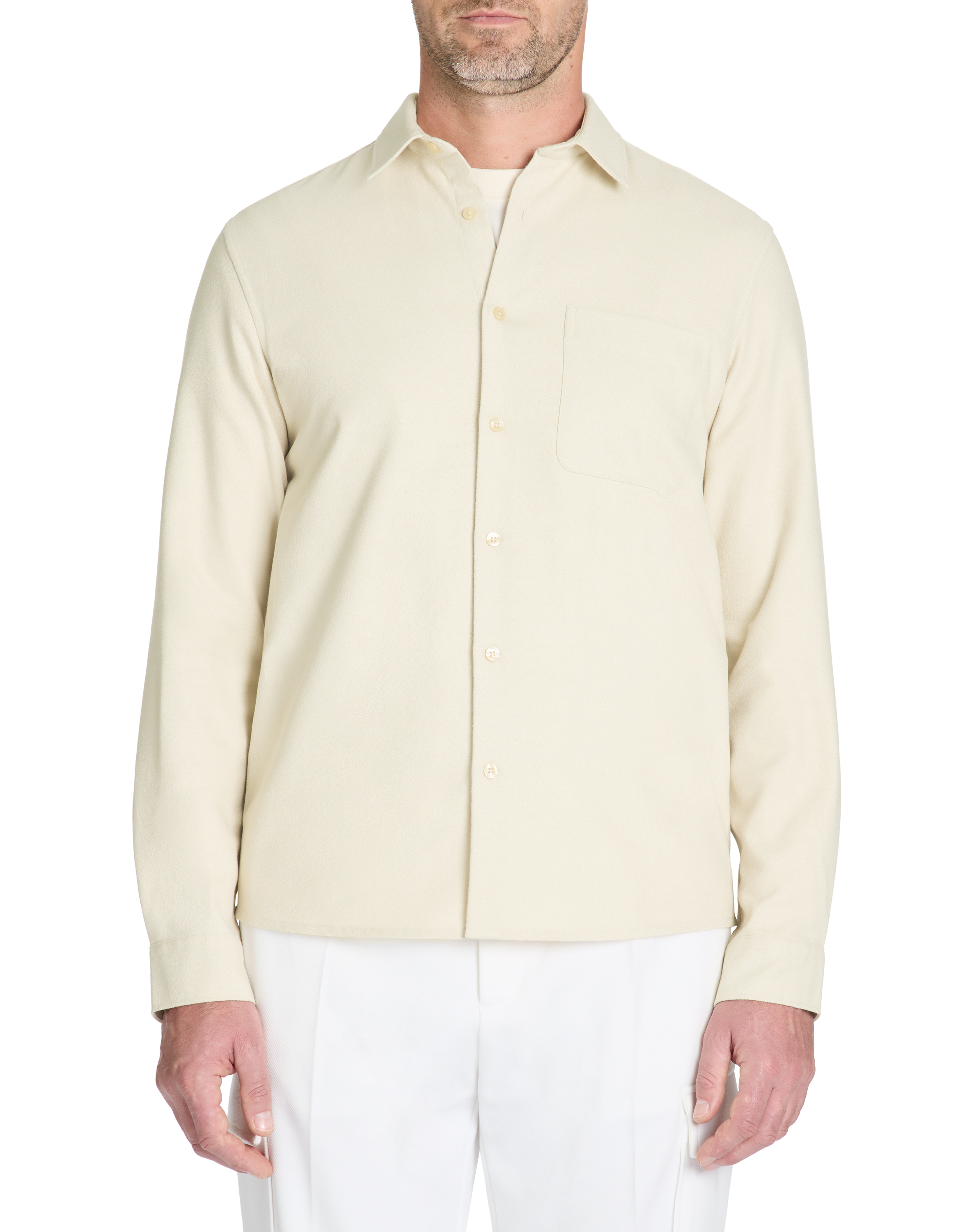 Chemise regular en coton mélangé - camaieu - Modalova