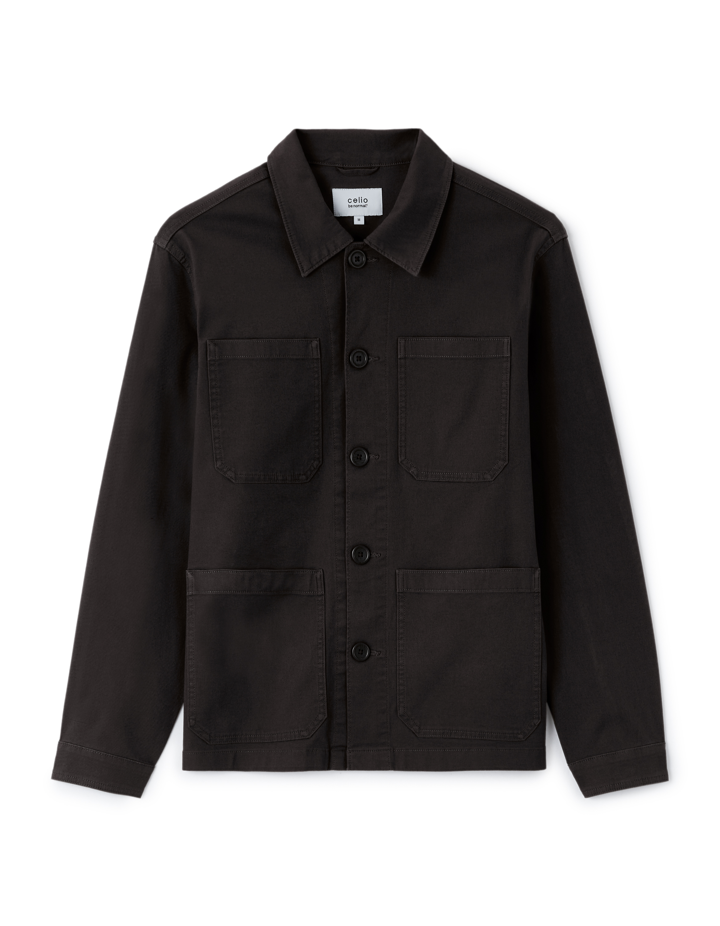 Veste col chemise - noir