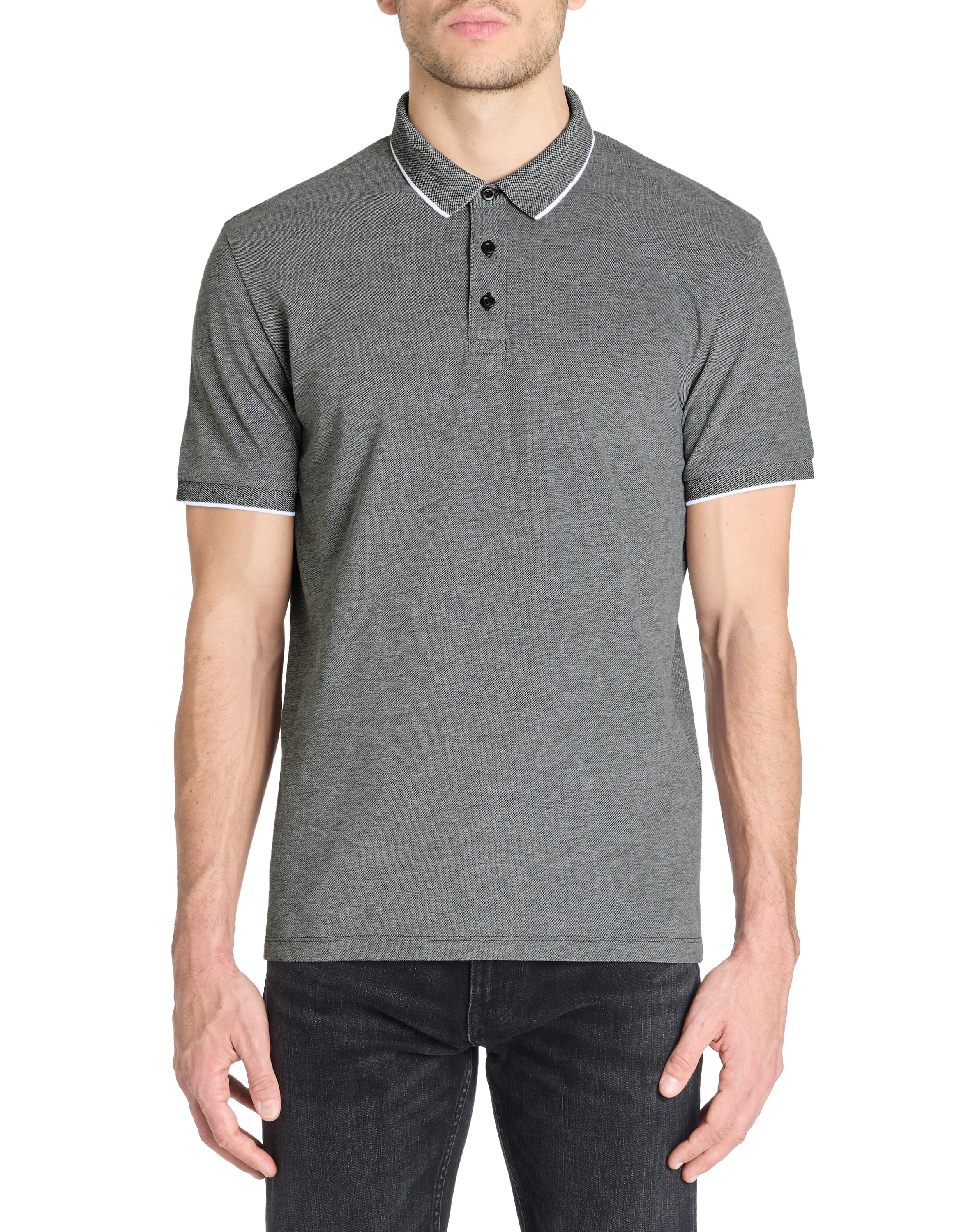 Polo regular coton mélangé - camaieu - Modalova