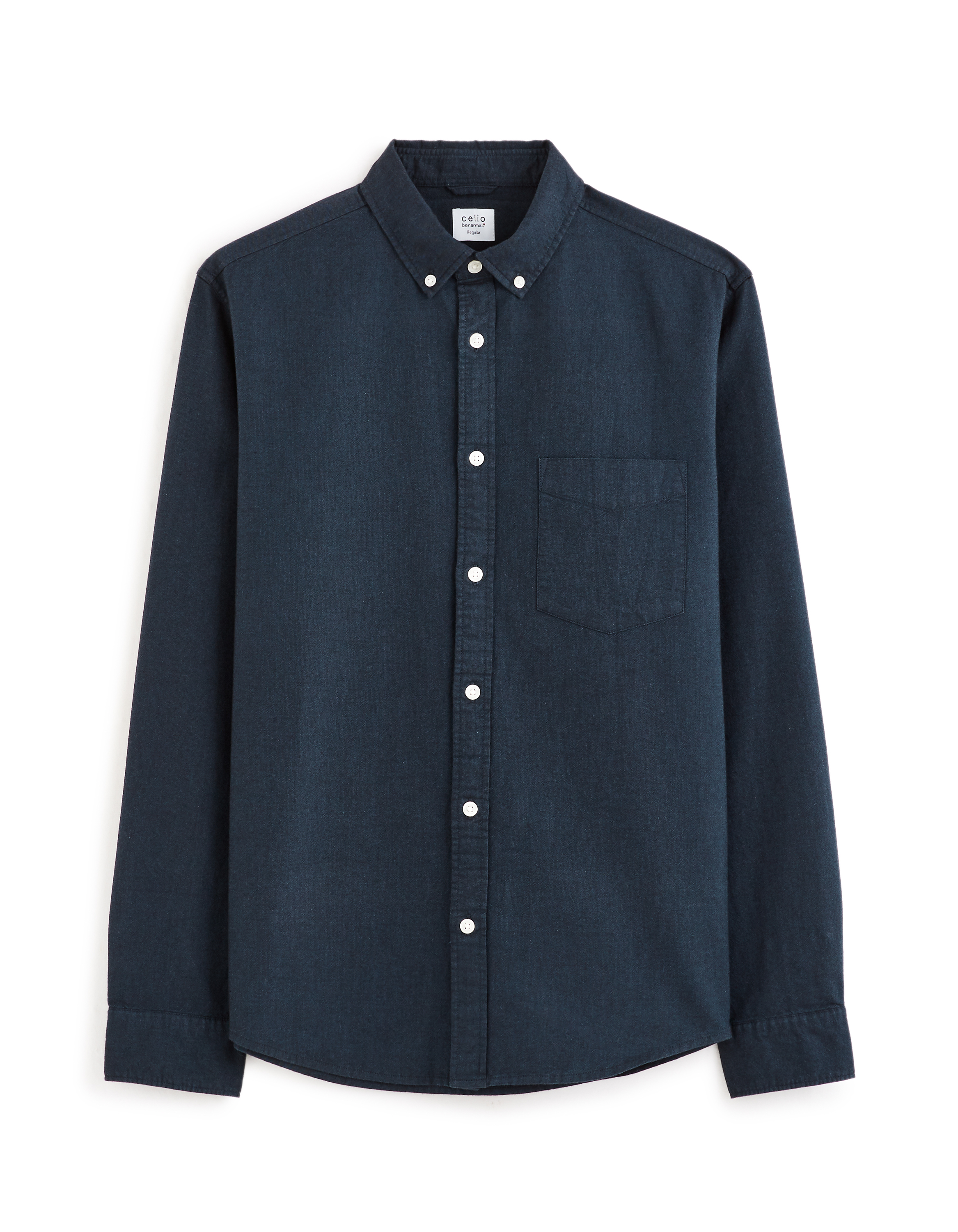 Chemise regular 100% coton oxford - bleu