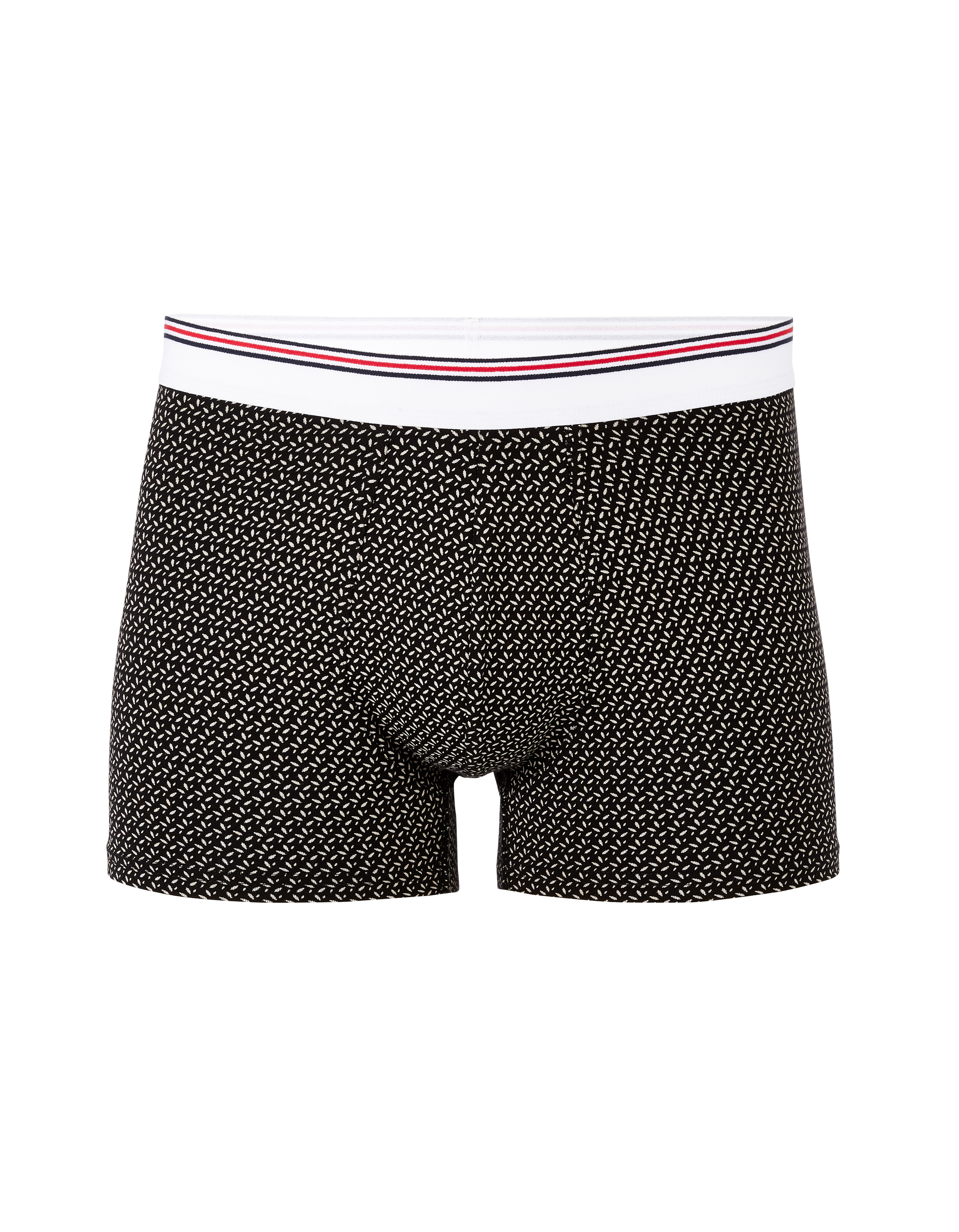 Boxer en coton stretch imprimé - noir